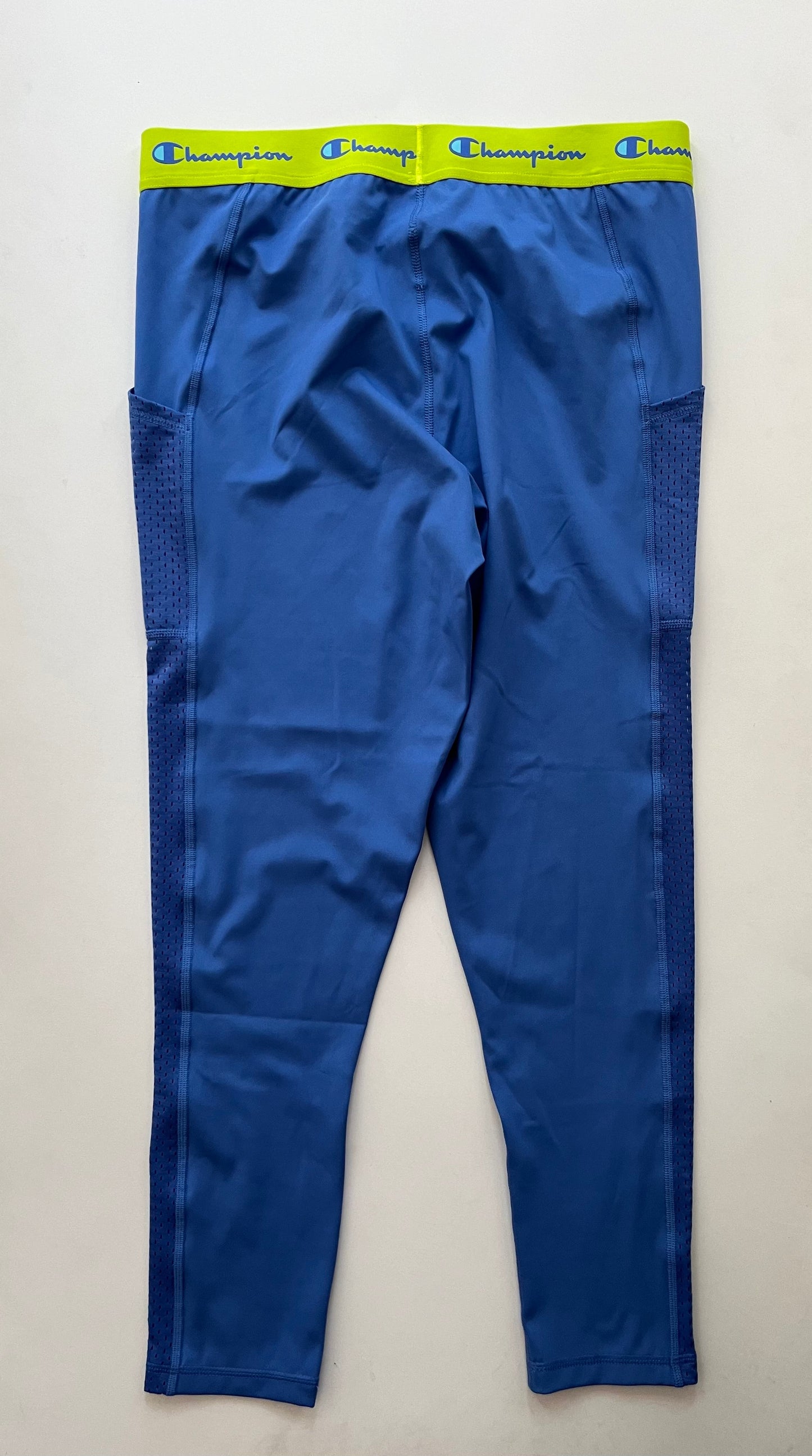 Athletic Leggings By Champion In Blue, Size: Xl