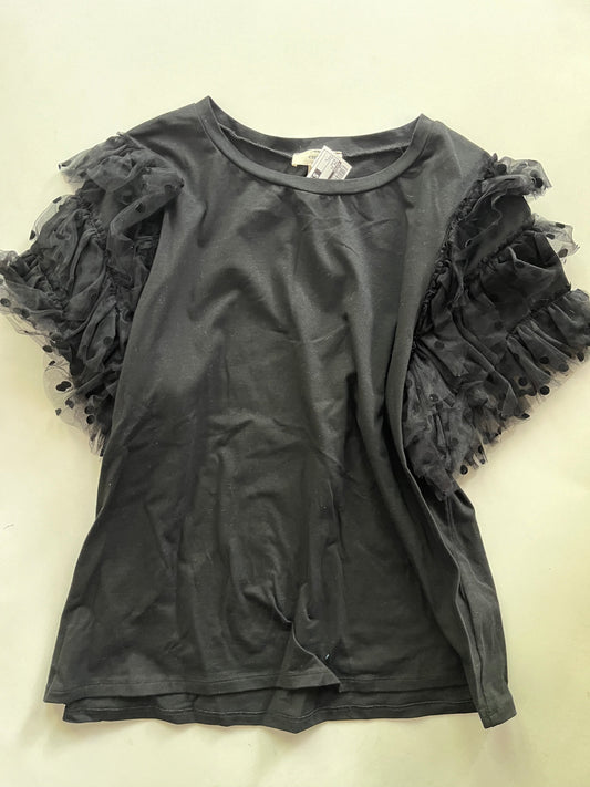 Top Short Sleeve By Entro In Black, Size: L