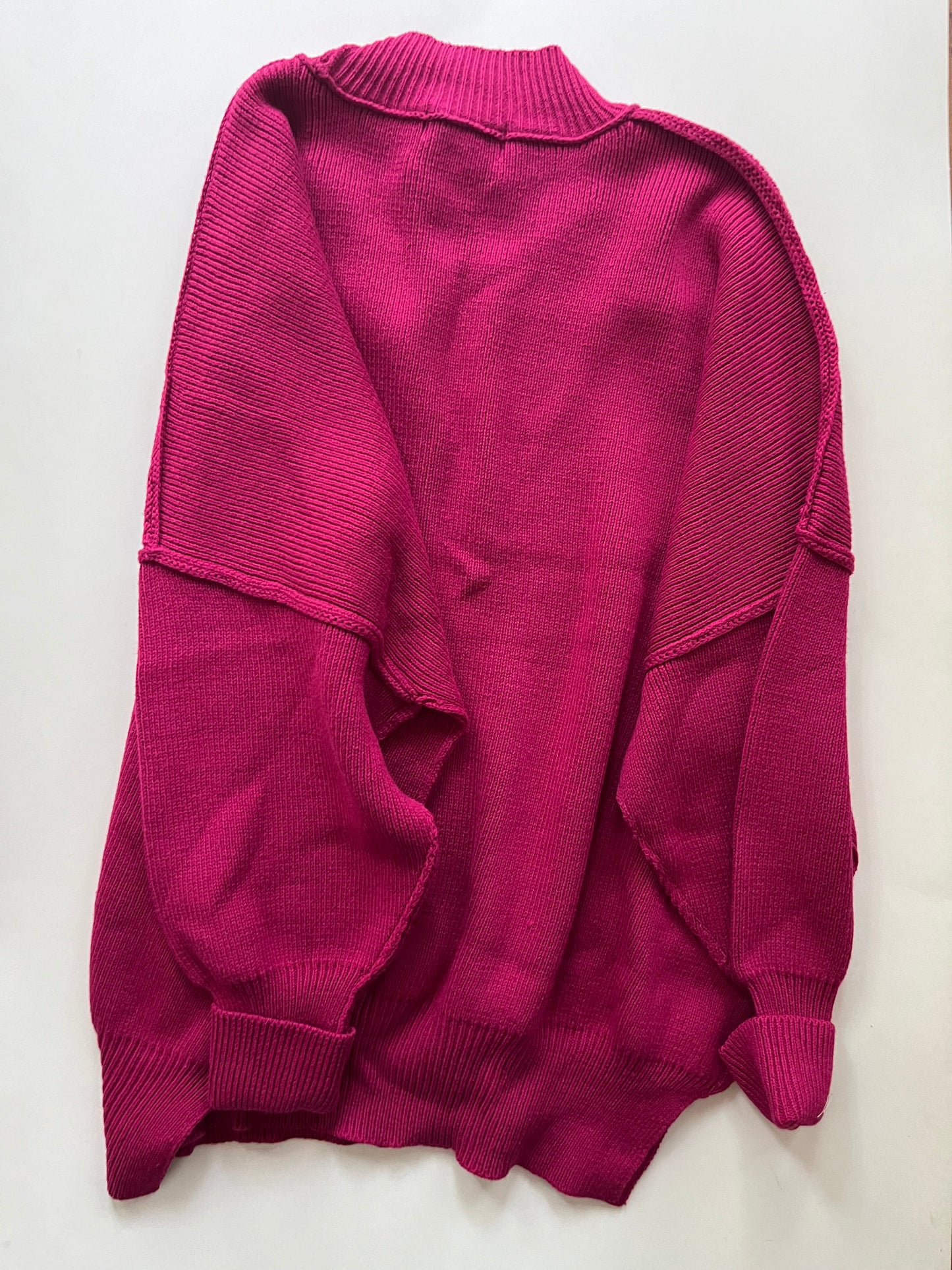 SWEATER ZENANA OUTFITTERS in PINK, Size: S