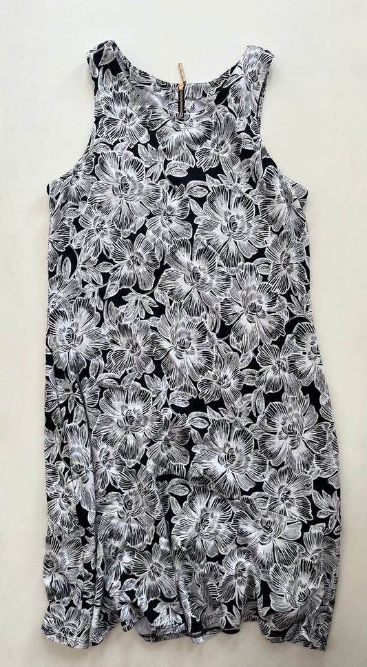 Dress Casual Midi By Tommy Bahama In Black White, Size: L