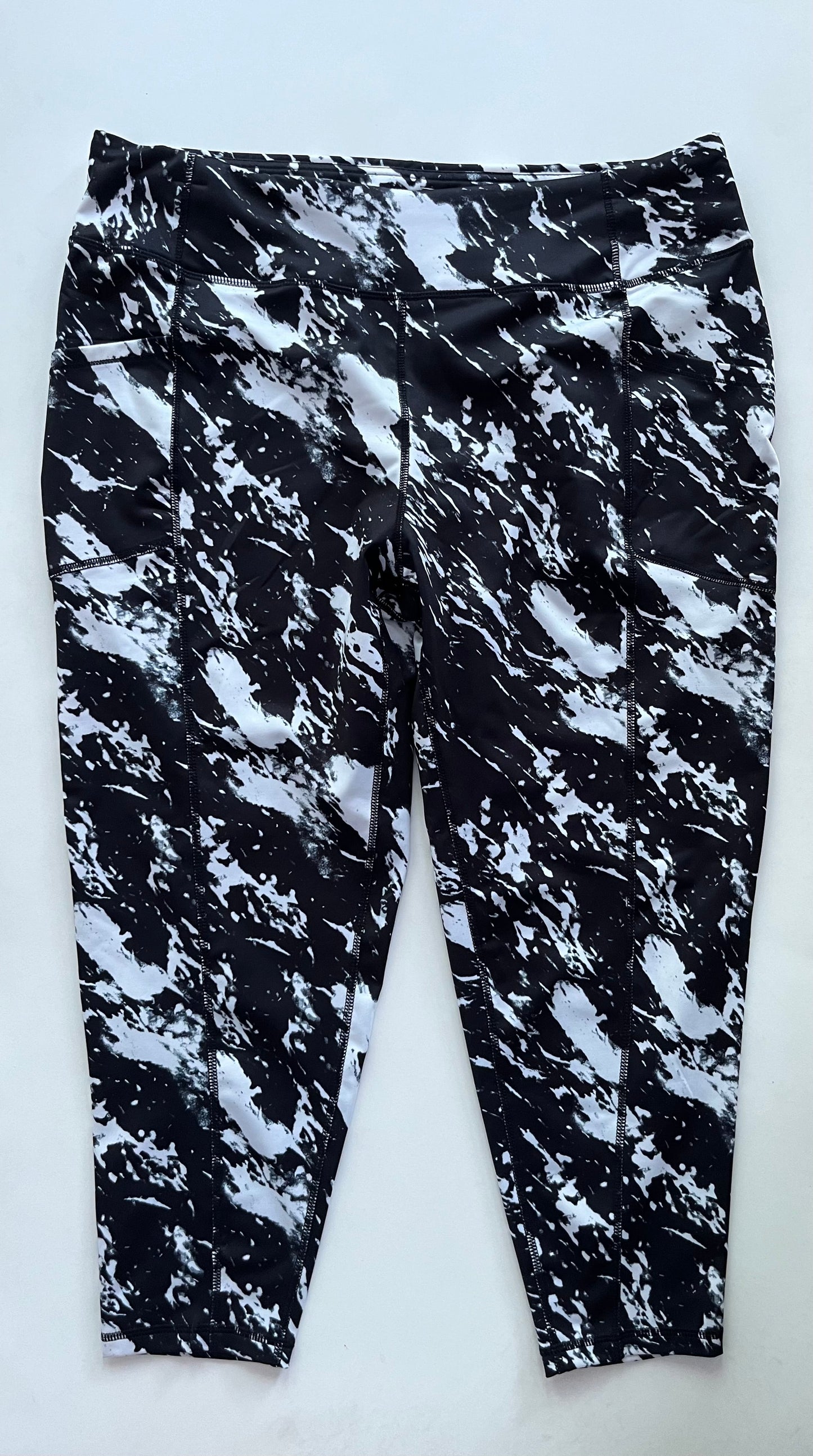 Athletic Leggings By Pro Player In Black, Size: 2x
