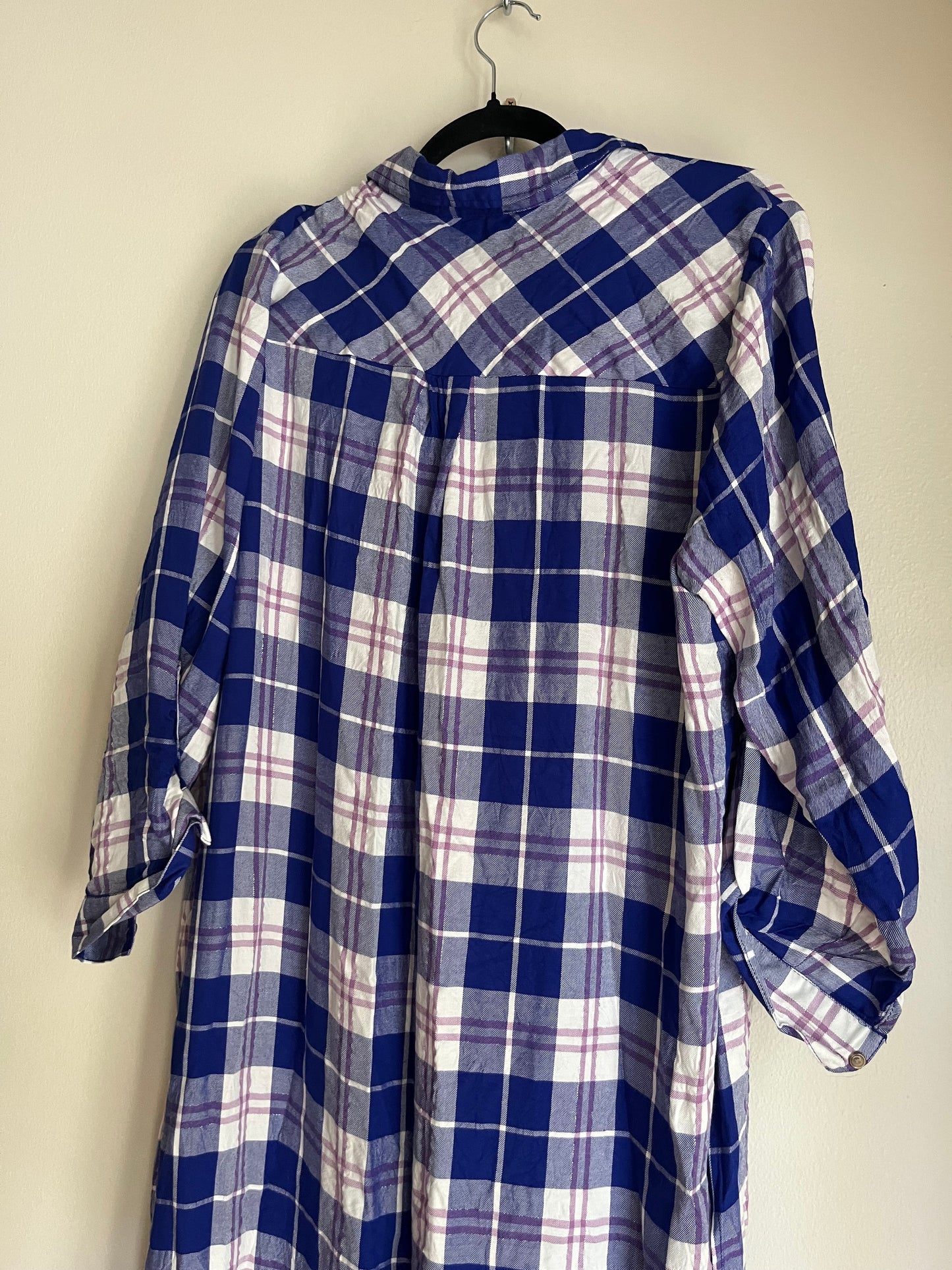 Dress Casual Maxi By Cato In Plaid, Size: 1x