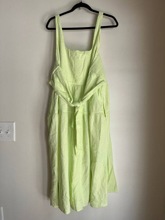 Dress Casual Maxi By Ava & Viv In Lime Green, Size: 2x