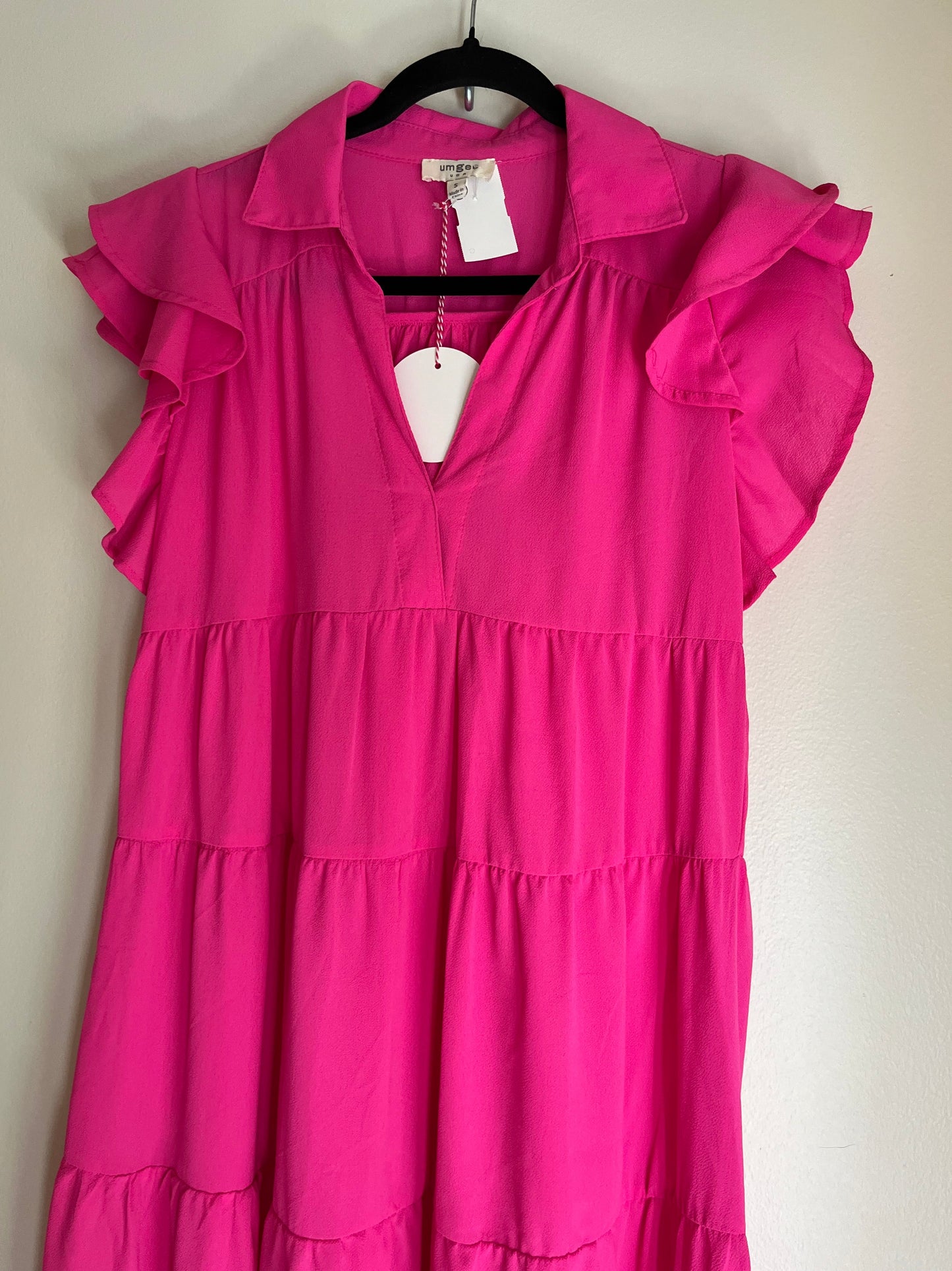 Dress Casual Midi By Umgee In Hot Pink, Size: S