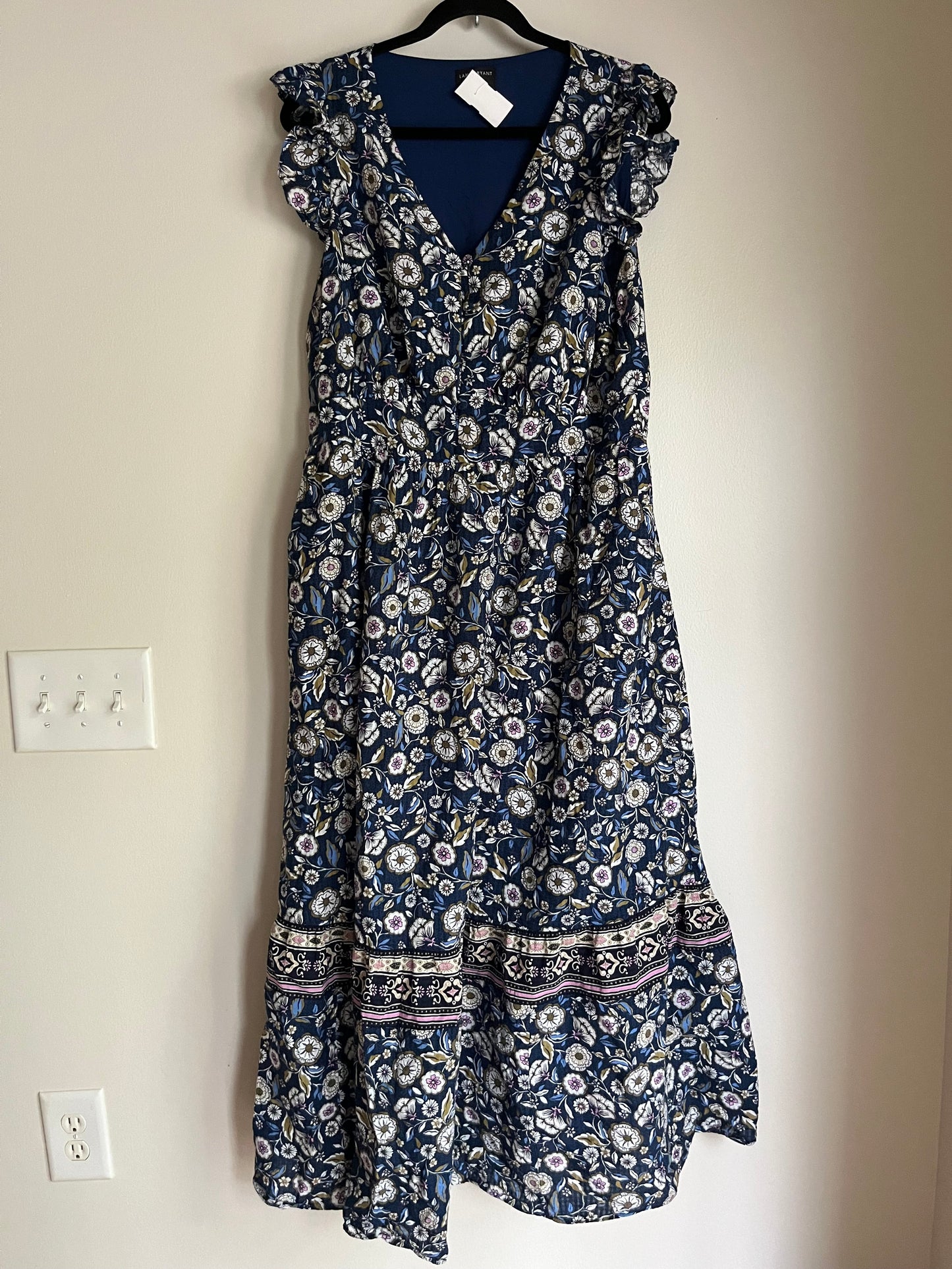 Dress Work By Lane Bryant In Blue, Size: L