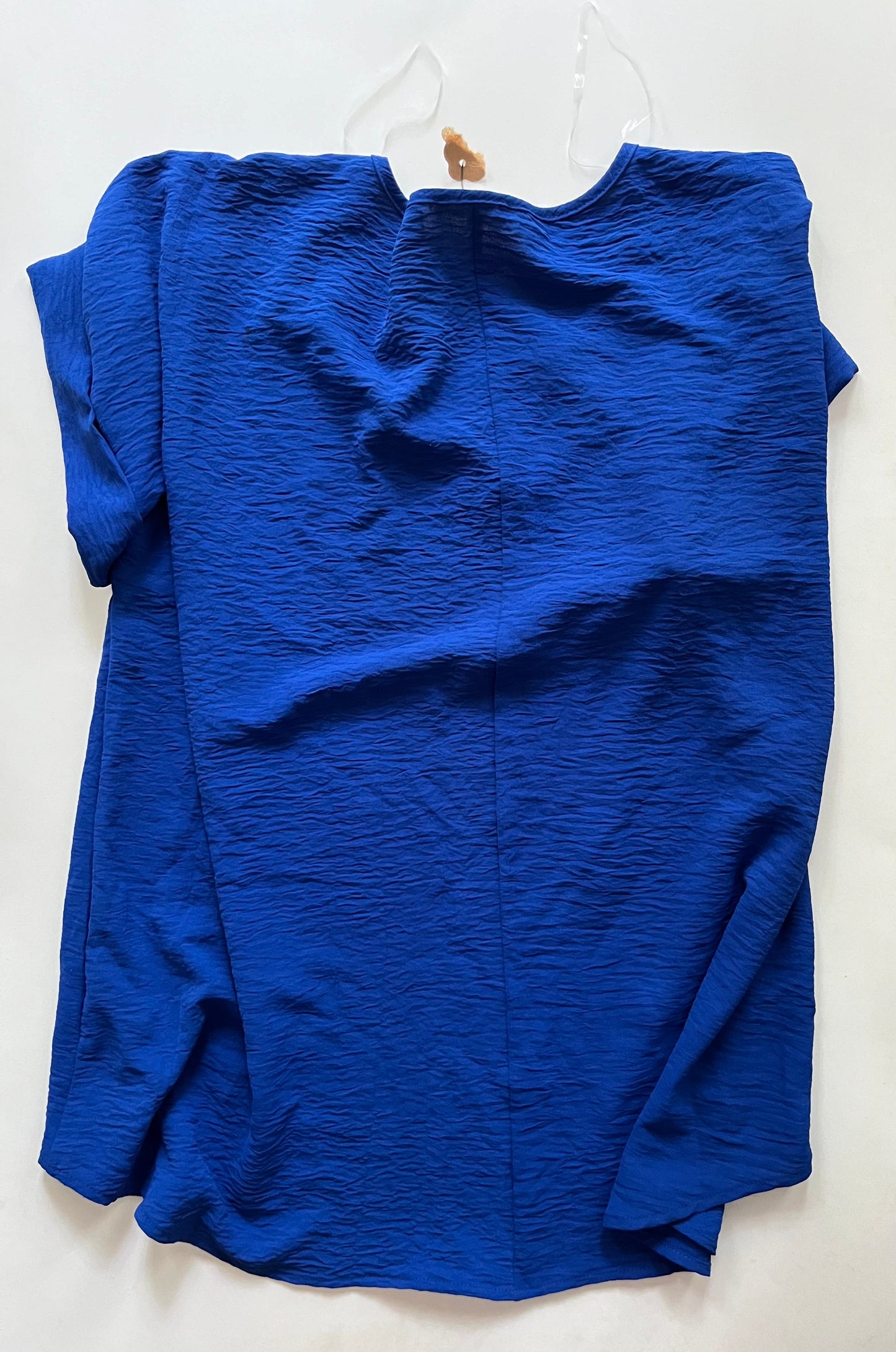 Blouse Short Sleeve By Entro In Royal Blue, Size: 1x