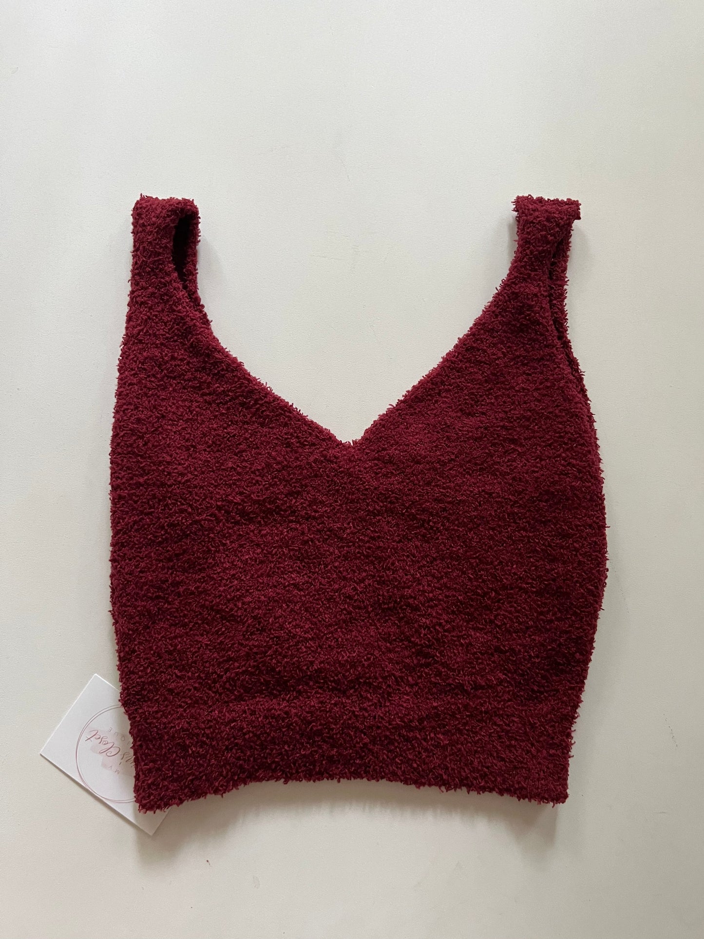 Athletic Tank Top By Clothes Mentor In Burgundy, Size: M