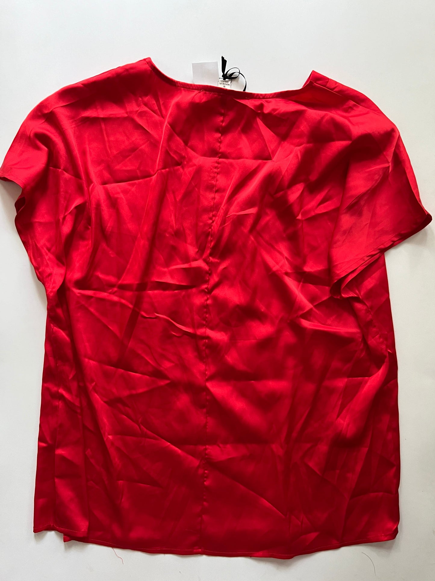 Blouse Short Sleeve By Vine & Love In Red, Size: S