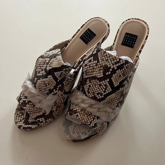 Shoes Heels Block By White House Black Market O In Animal Print, Size: 8.5