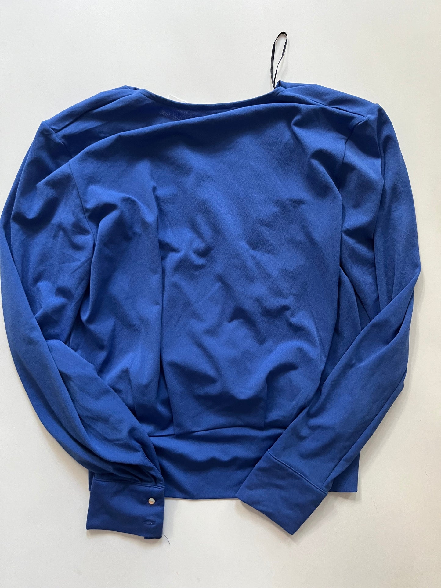 Blouse Long Sleeve By H&m In Blue, Size: Xs