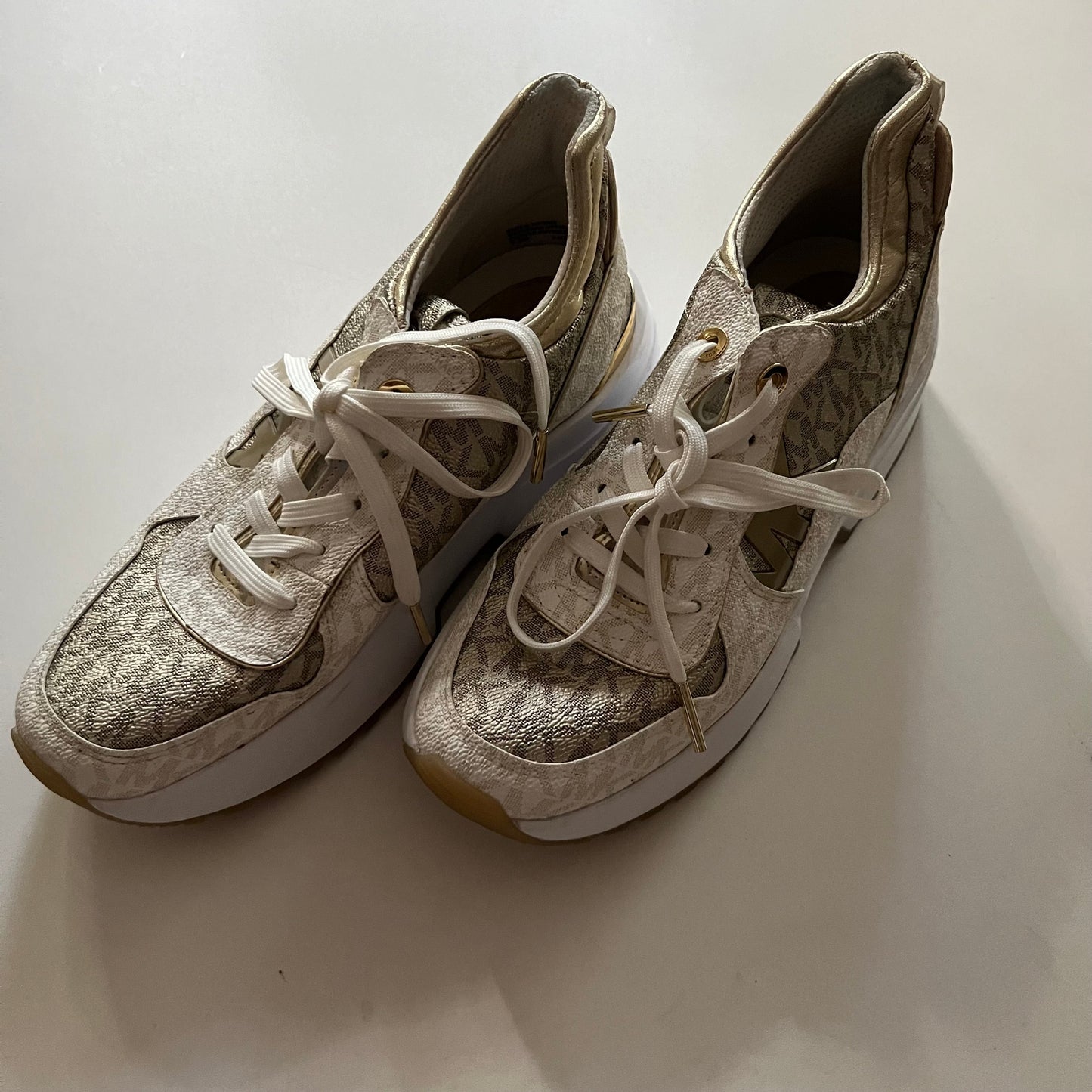 Shoes Athletic By Michael Kors In Gold, Size: 6.5