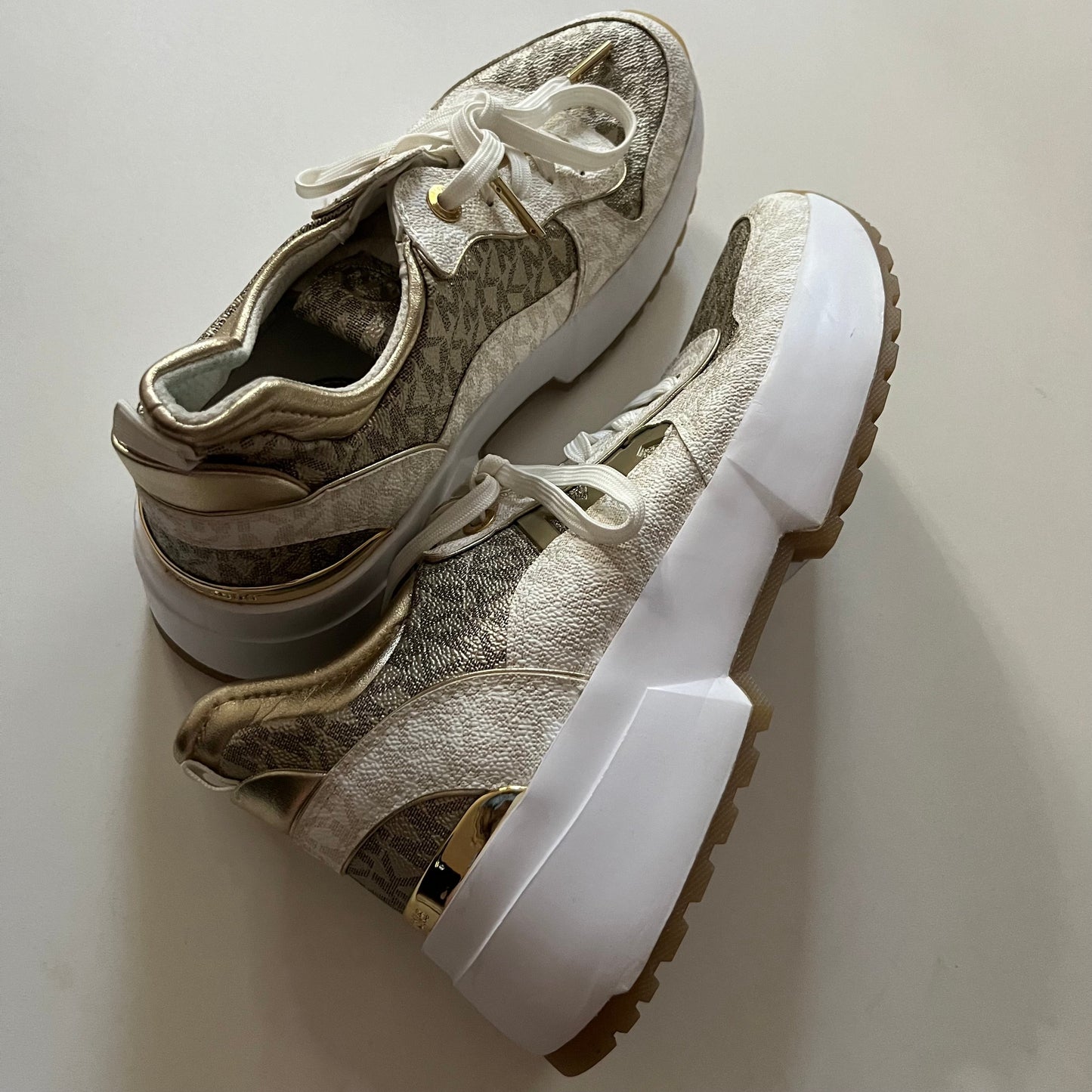 Shoes Athletic By Michael Kors In Gold, Size: 6.5