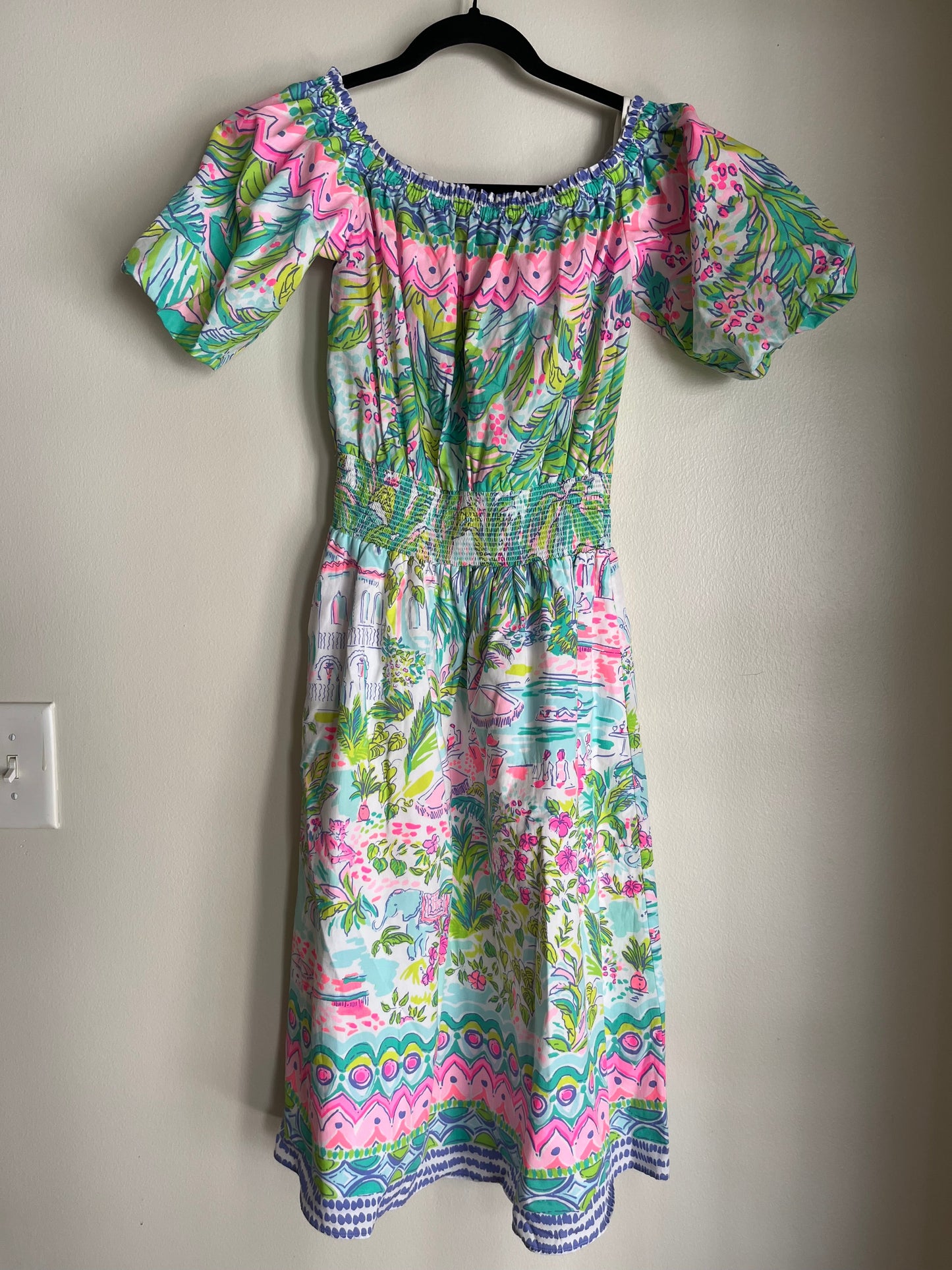 Dress Party Midi By Lilly Pulitzer In Multi-colored, Size: Xs