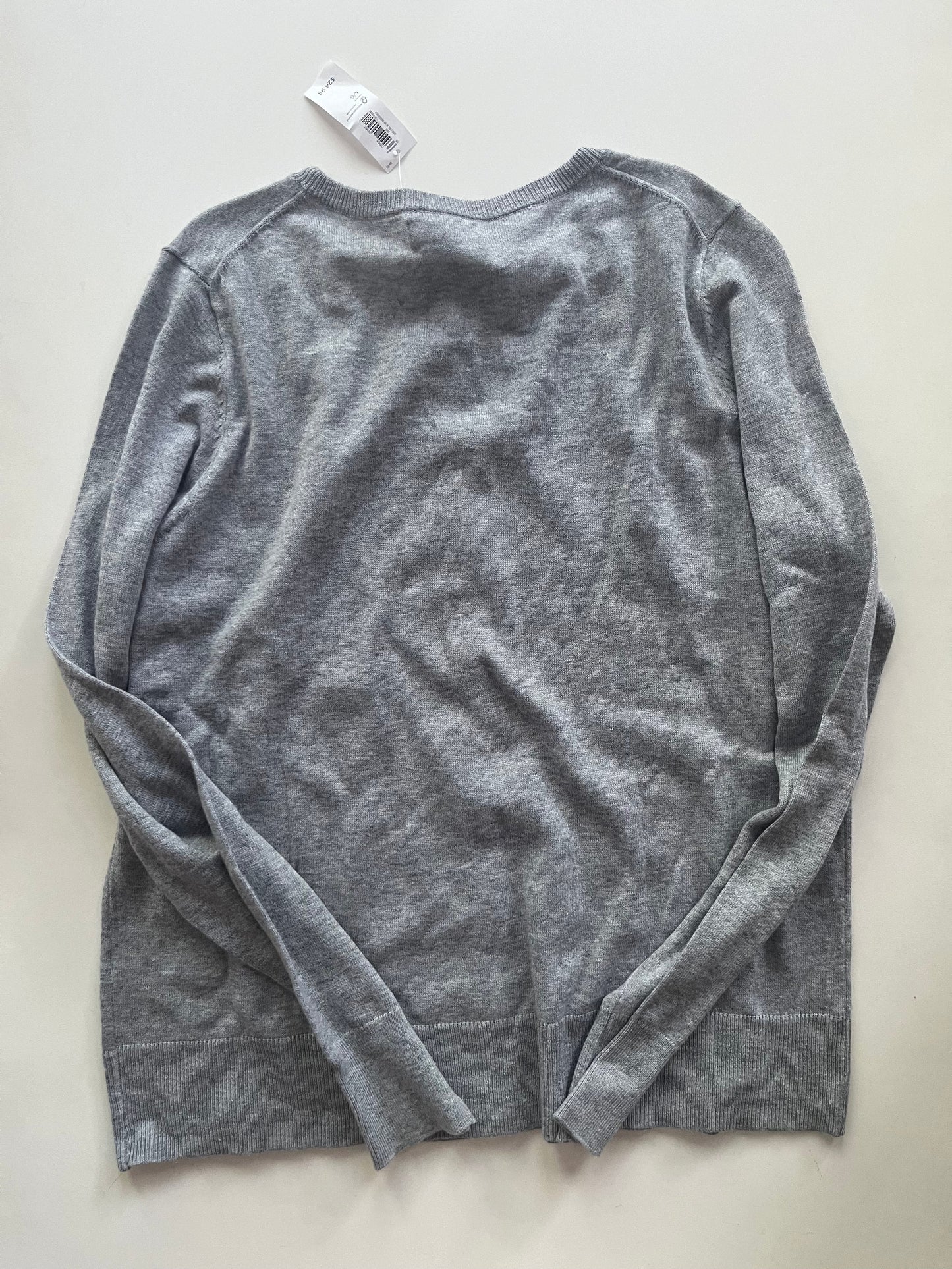 Sweater Cardigan By Old Navy In Grey, Size: L