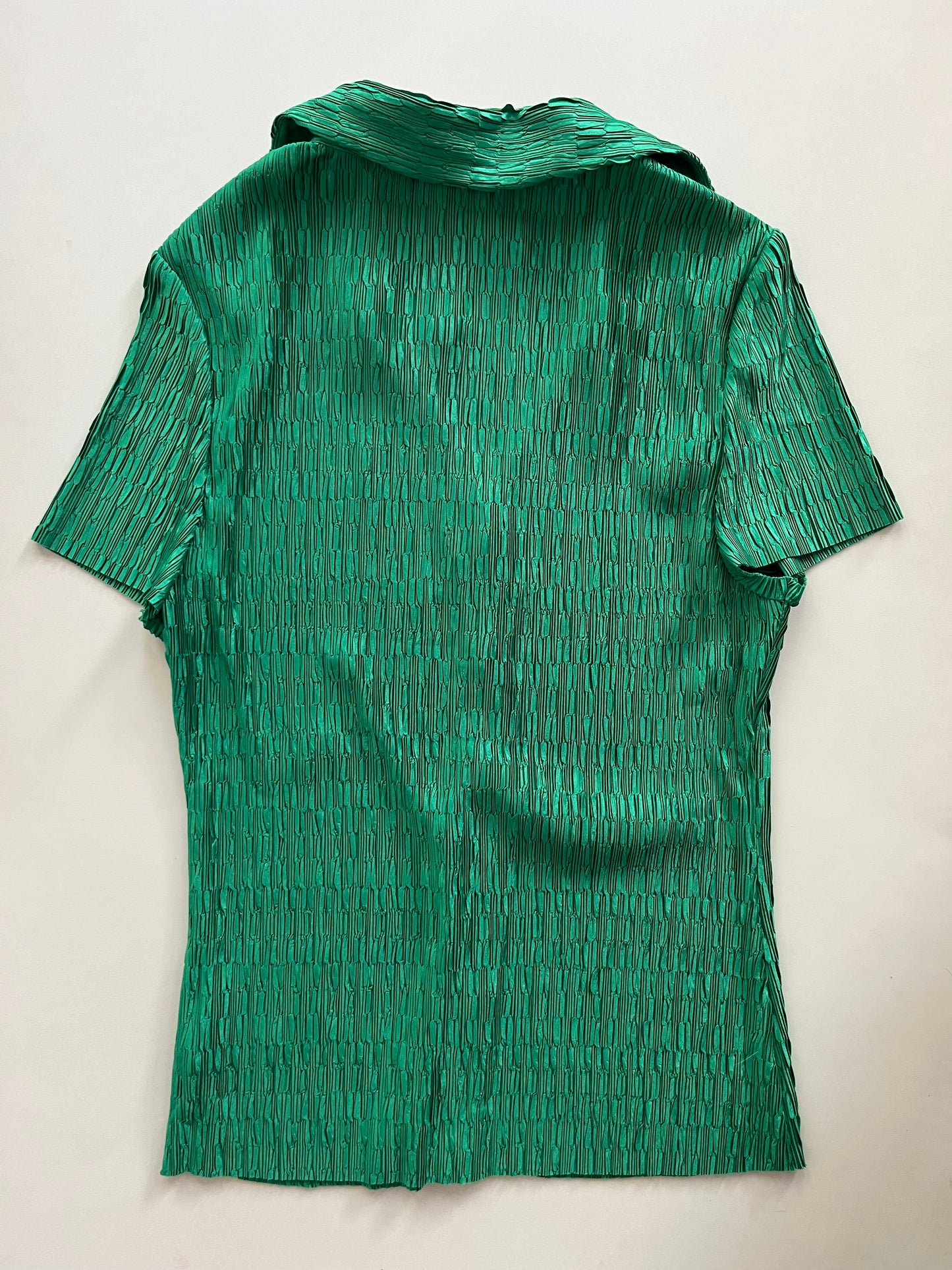 Blouse Short Sleeve By Pleione In Green, Size: Xl