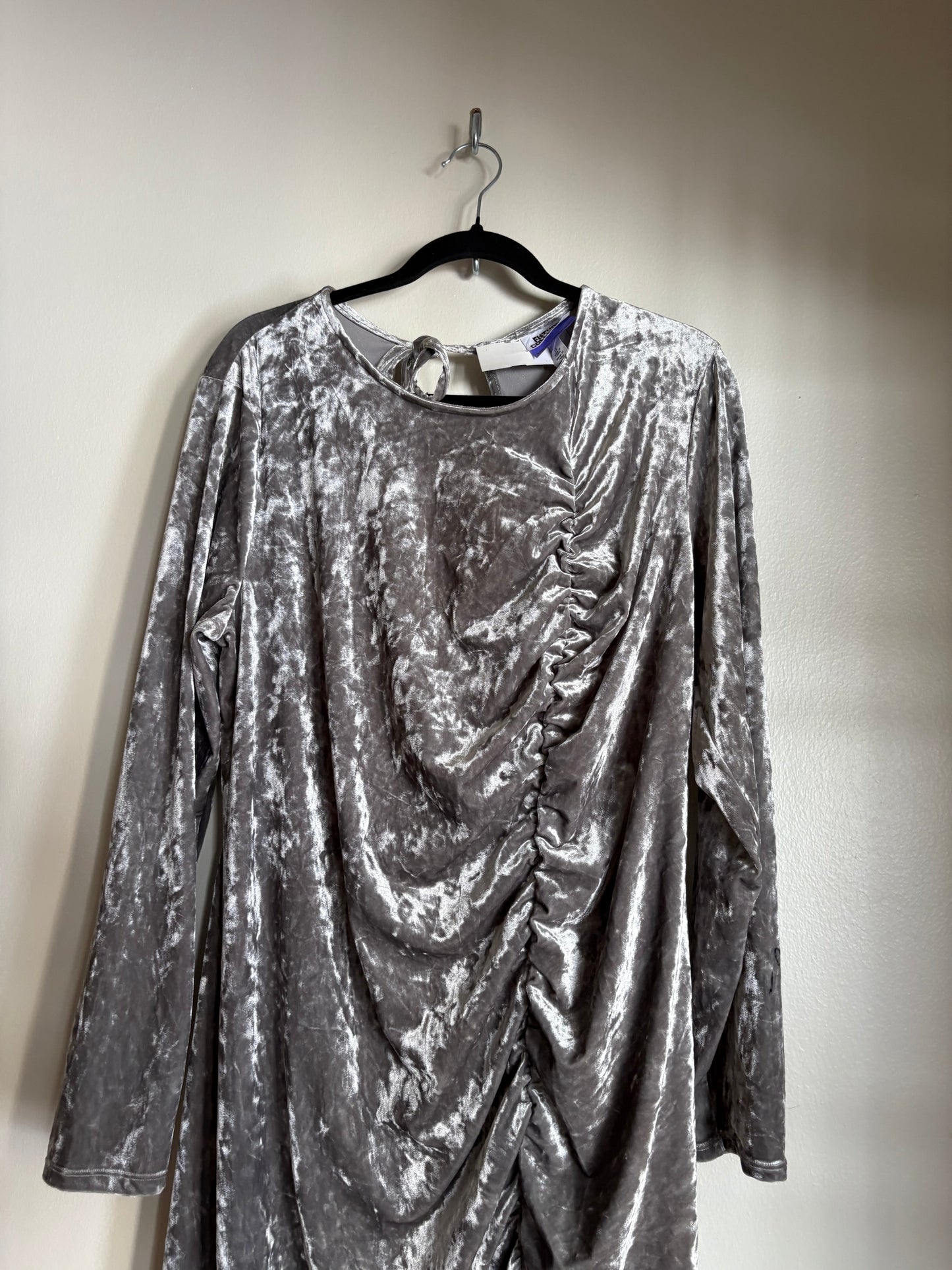 Dress Party Midi By Cmc In Silver, Size: 1x