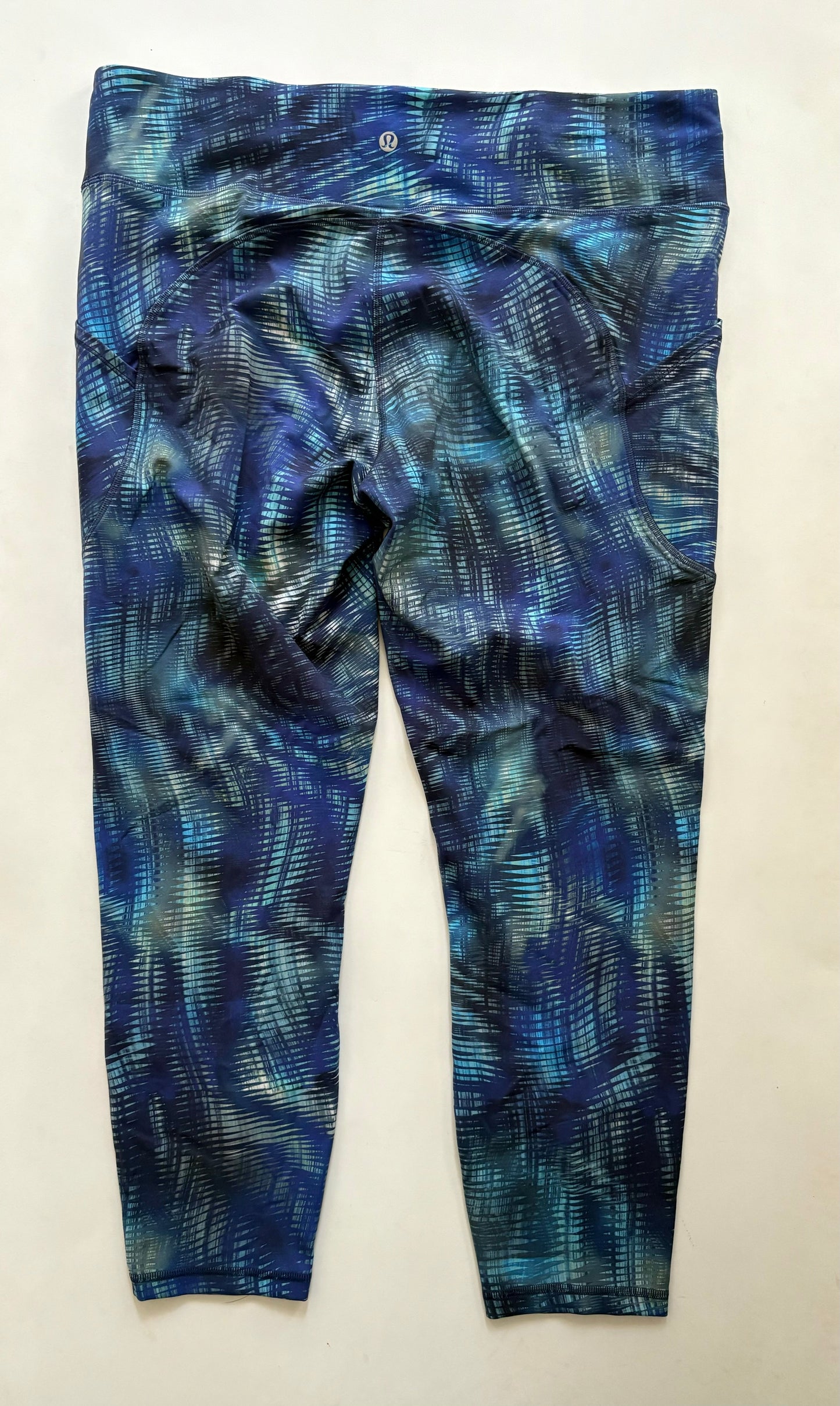 Athletic Leggings By Lululemon In Blue, Size: Xl