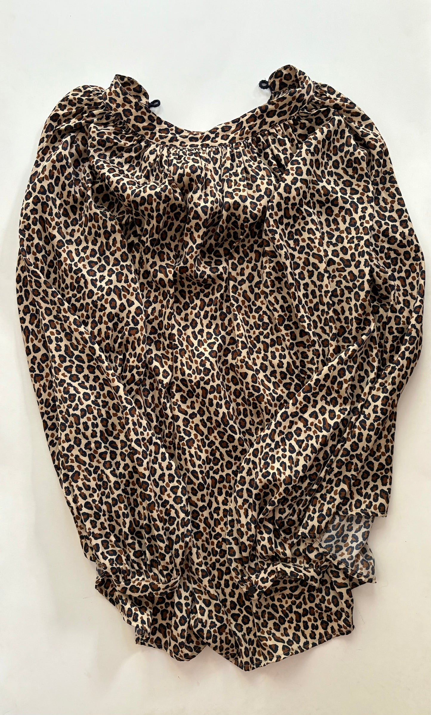 Blouse Long Sleeve By Crown And Ivy In Animal Print, Size: Xl