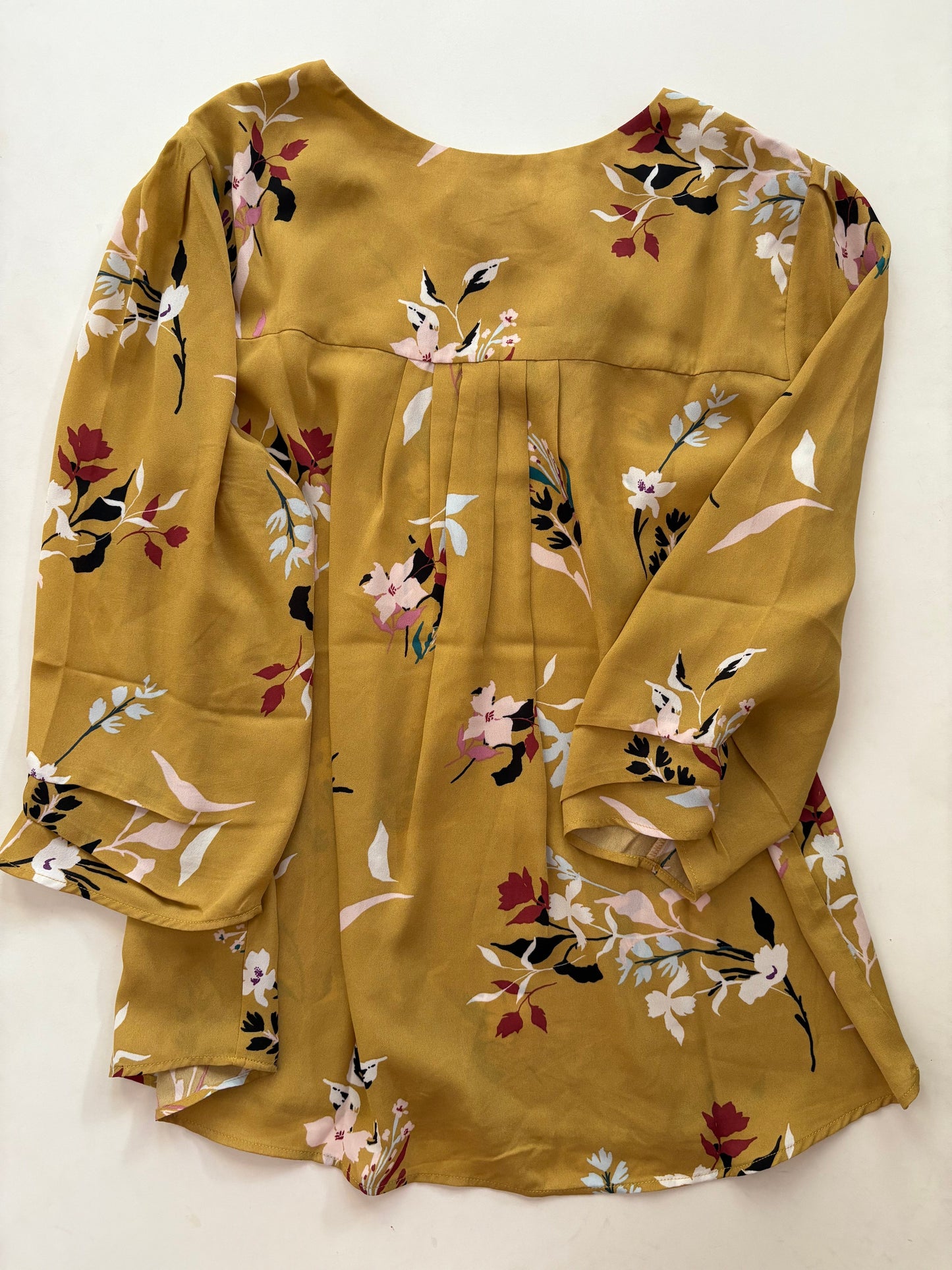 Blouse Long Sleeve By Dr2 In Mustard, Size: Xl