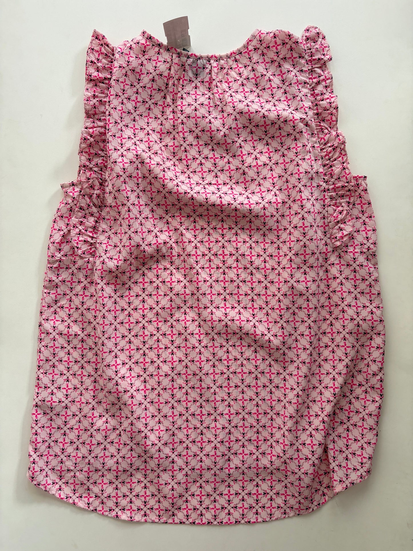 Top Sleeveless By Kaari Blue In Pink, Size: M