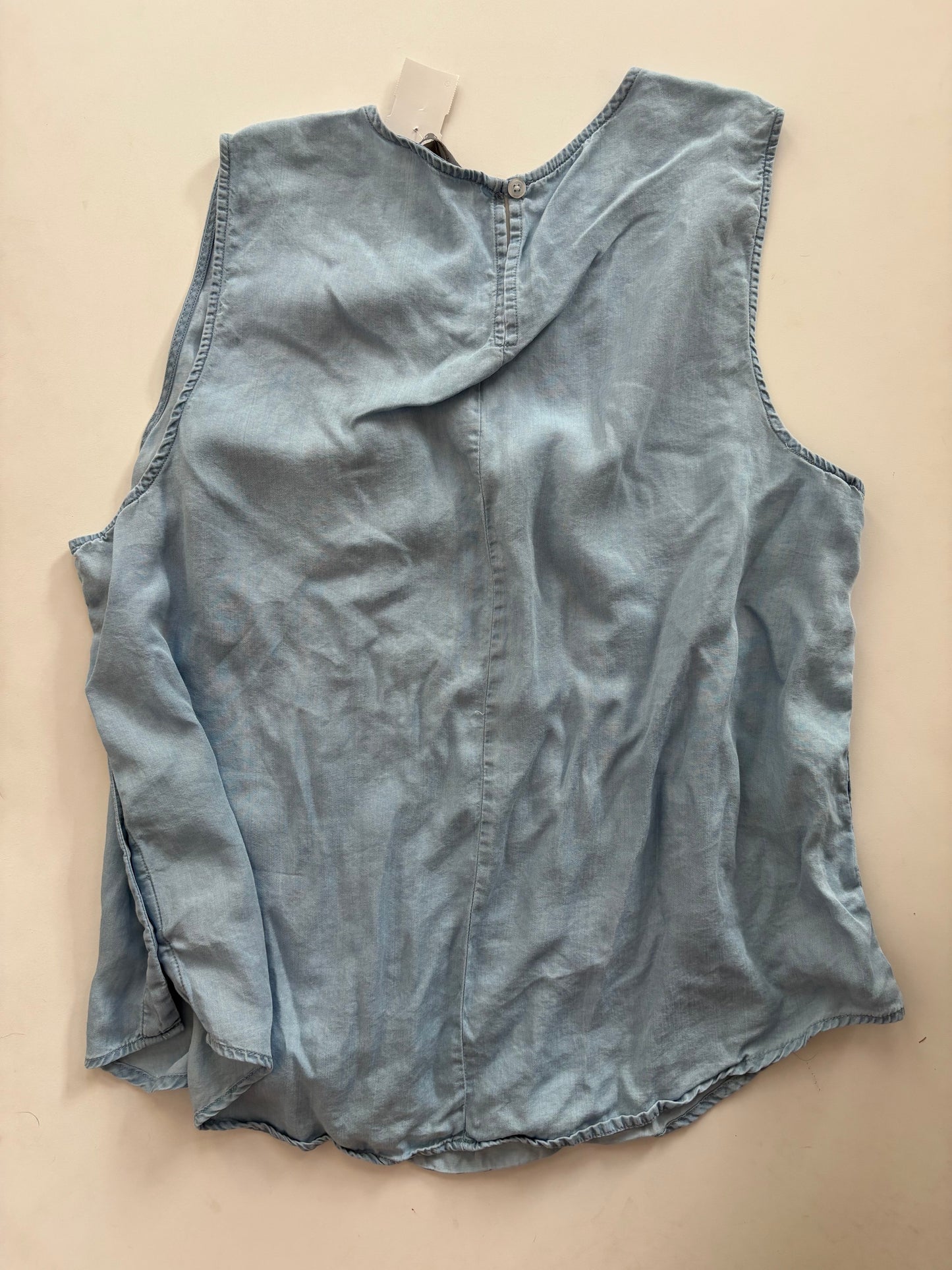 Top Sleeveless By Sharagano In Denim, Size: Xl