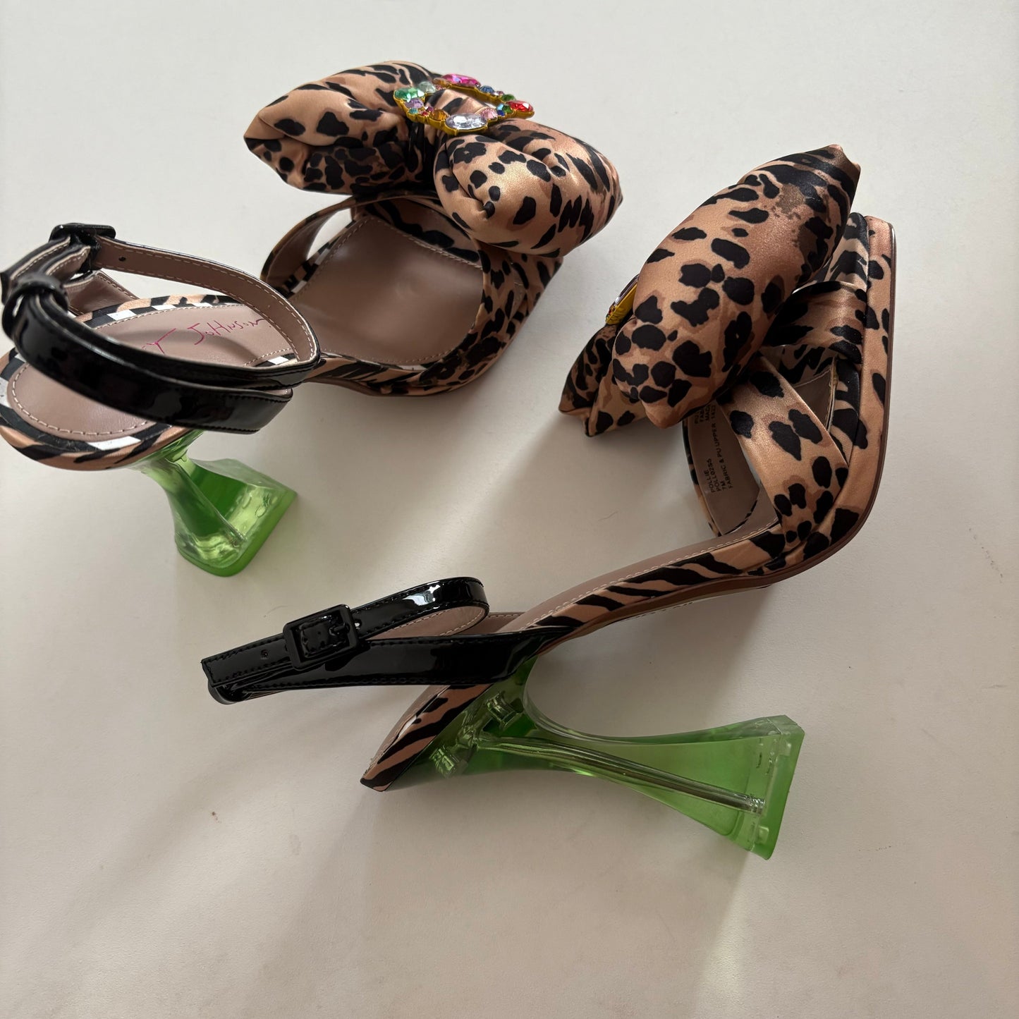 Shoes Heels Block By Betsey Johnson In Animal Print, Size: 7