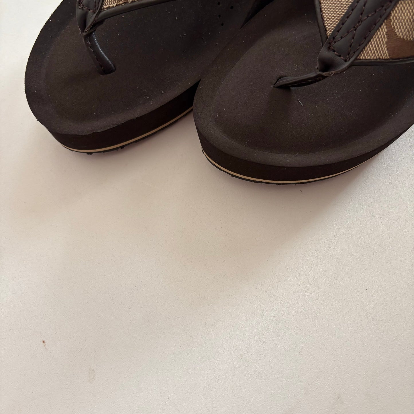 Sandals Heels Block By Coach O In Brown, Size: 9