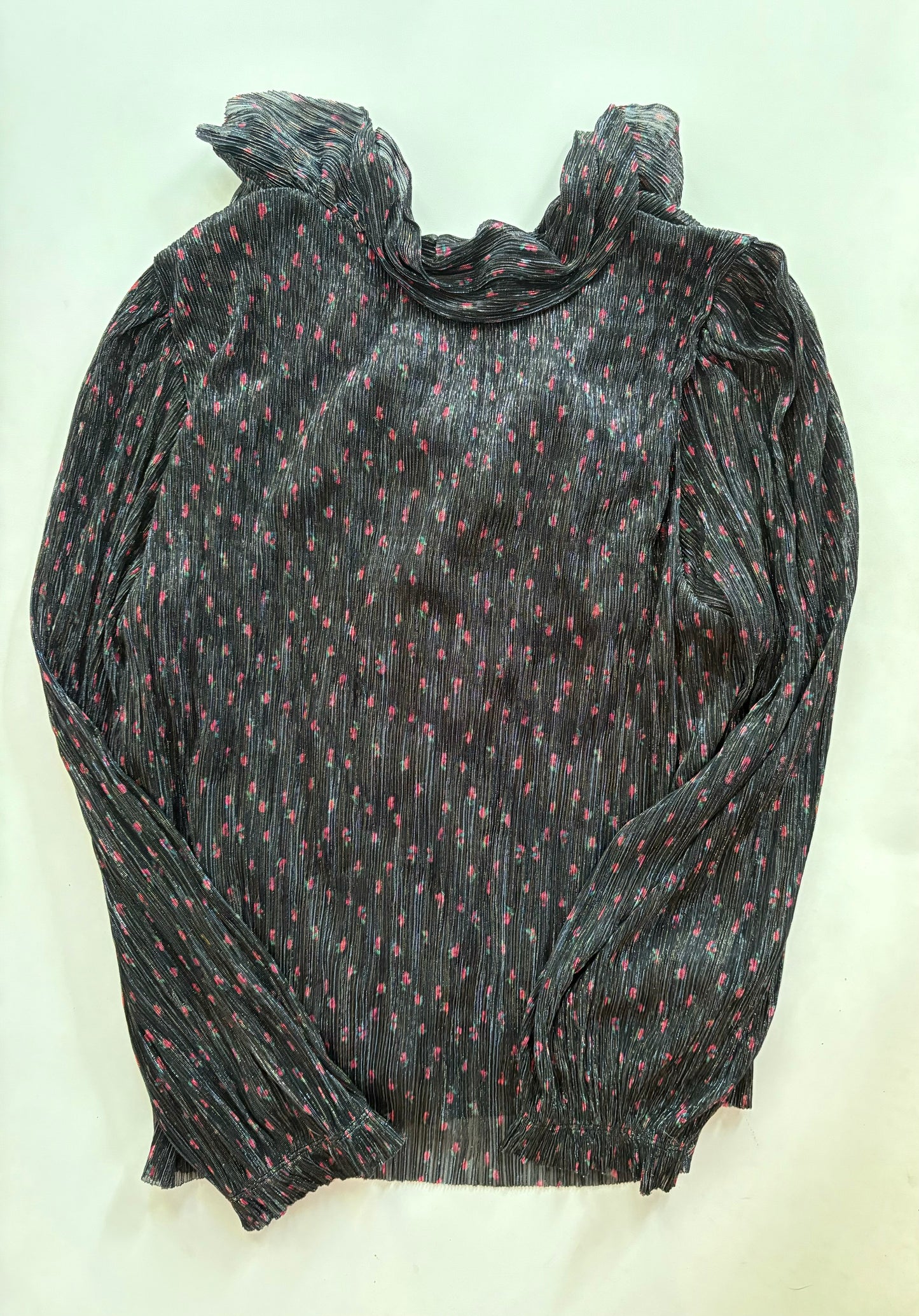 Blouse Long Sleeve By J Crew In Black, Size: L