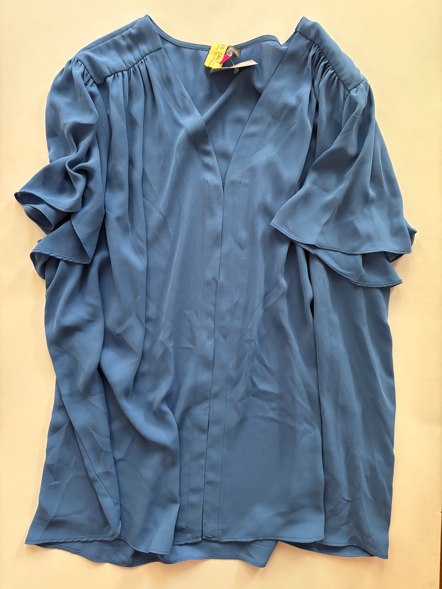 Blouse Long Sleeve By Vince Camuto In Blue, Size: 3x