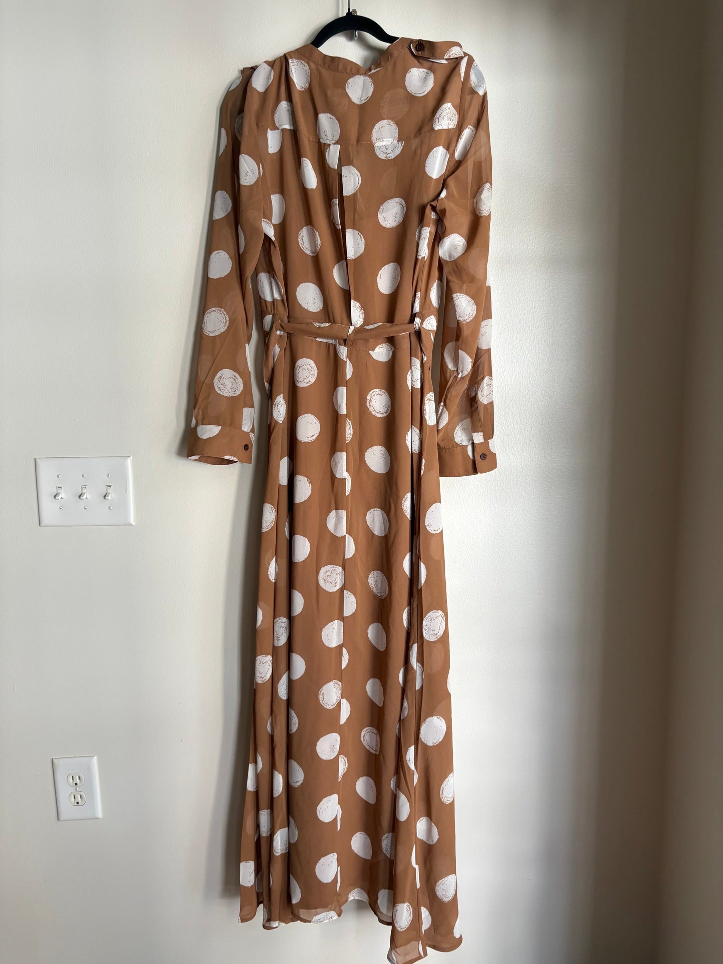 Dress Work By Banana Republic In Polkadot Pattern, Size: 16