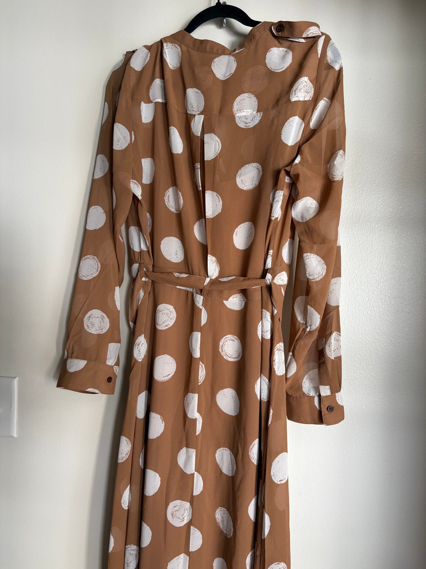 Dress Work By Banana Republic In Polkadot Pattern, Size: 16