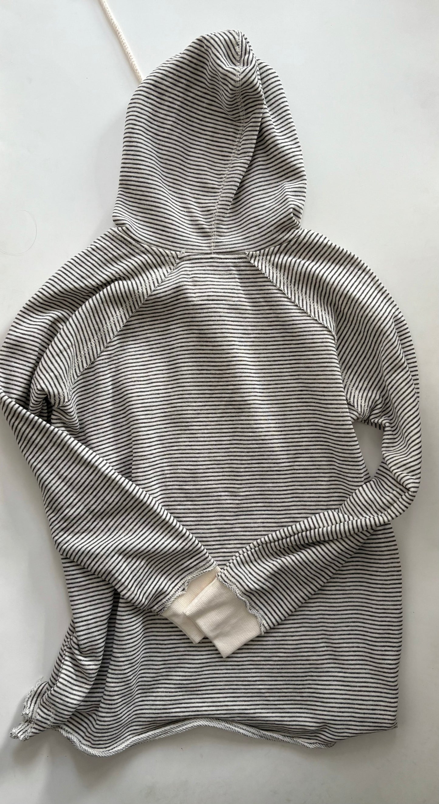 Sweatshirt Hoodie By Blue In Striped Pattern, Size: L