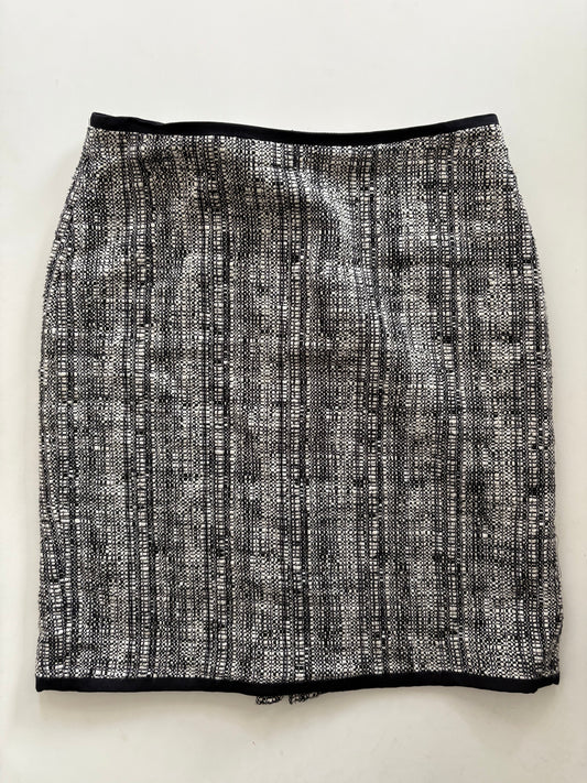 Skirt Midi By Talbots In Black & Cream, Size: 6p