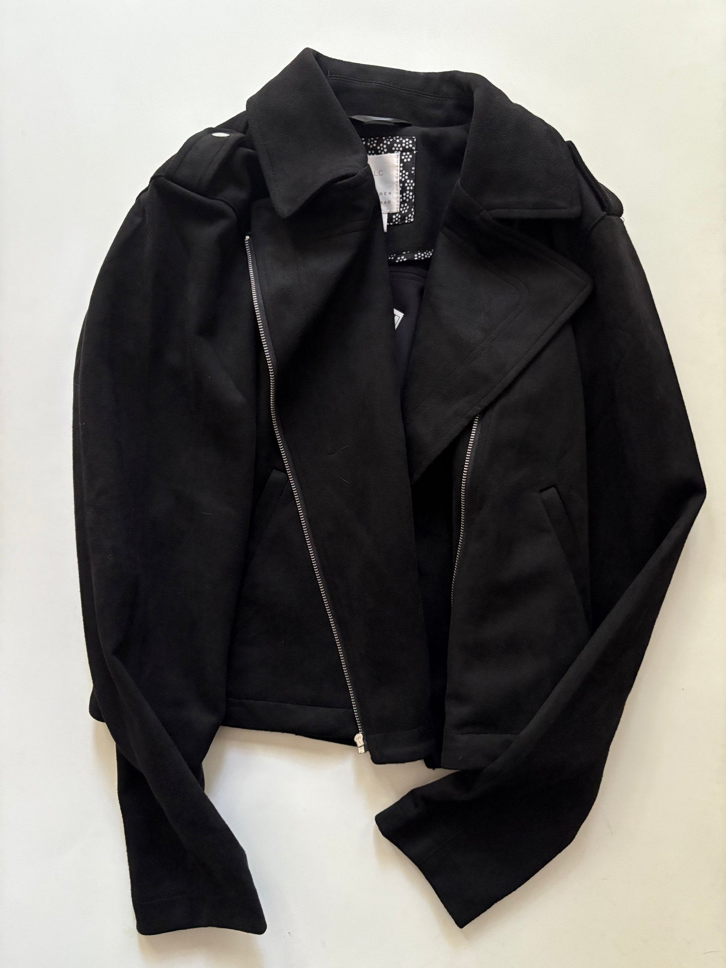 Jacket Moto By Lc Lauren Conrad In Black, Size: S