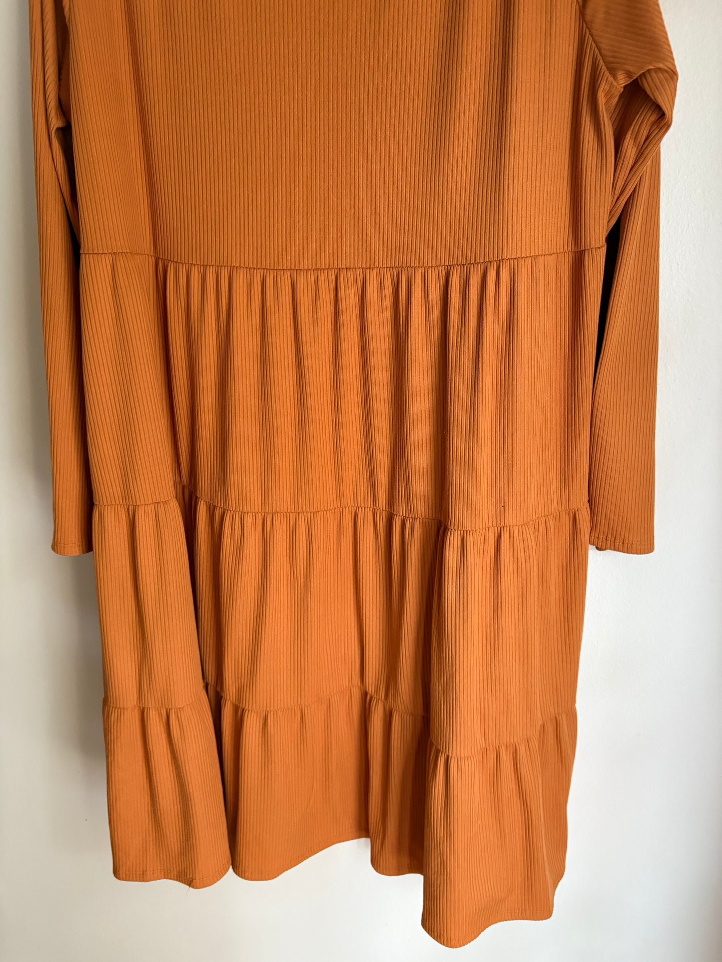 Dress Casual Midi By Chicsoul In Brown, Size: 3x