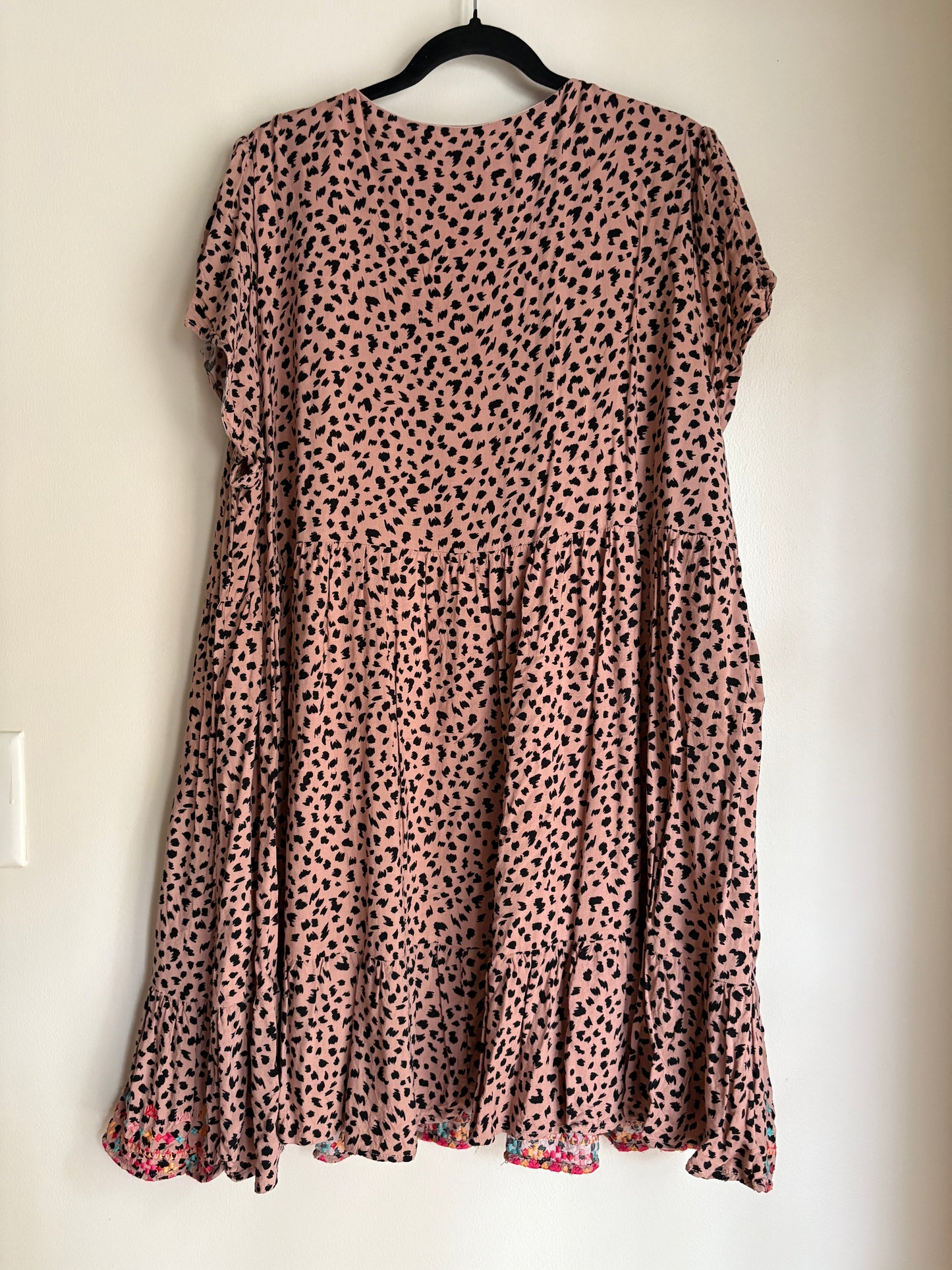 Dress Casual Midi By Savanna Jane In Animal Print, Size: 3x