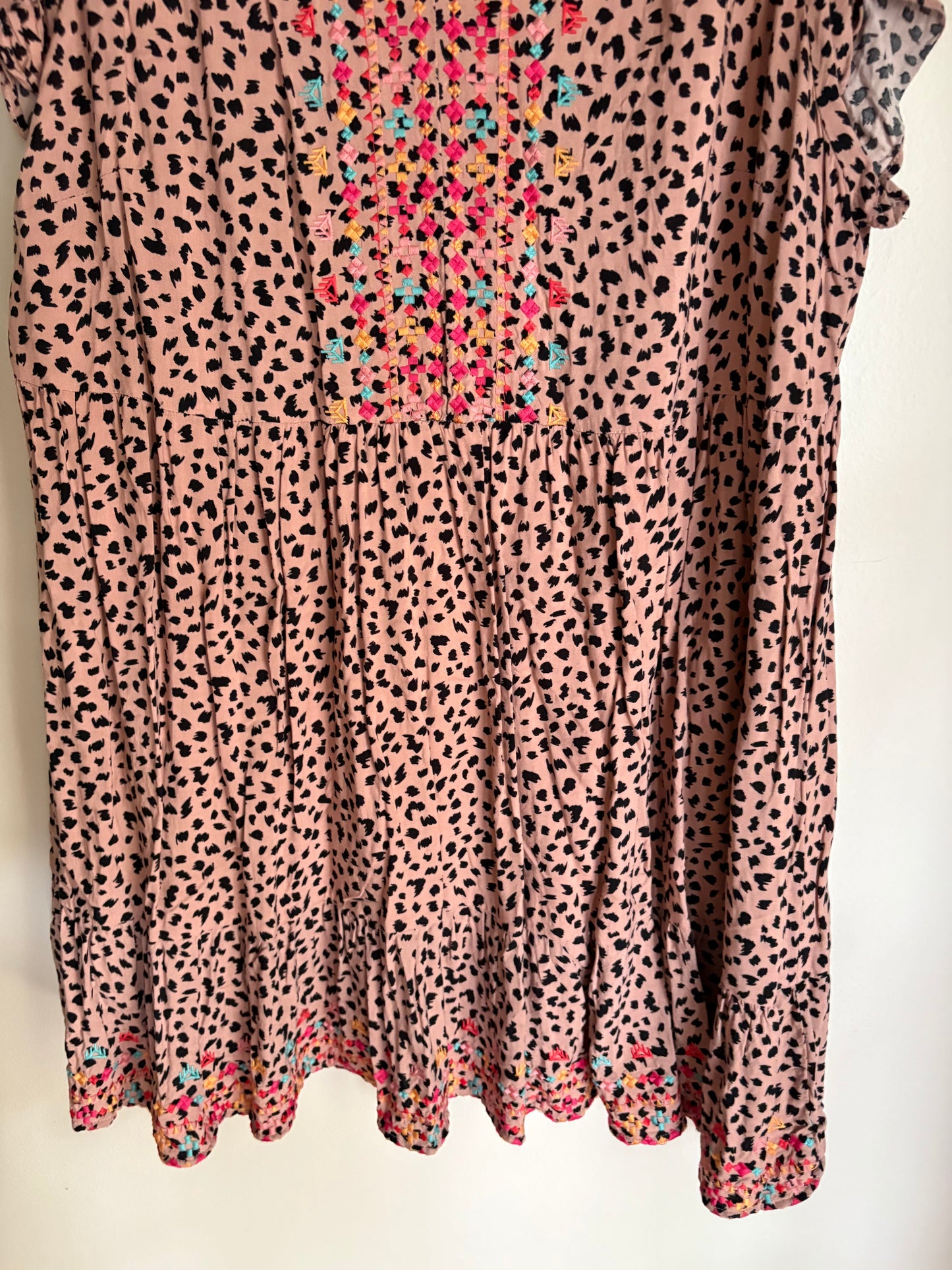 Dress Casual Midi By Savanna Jane In Animal Print, Size: 3x