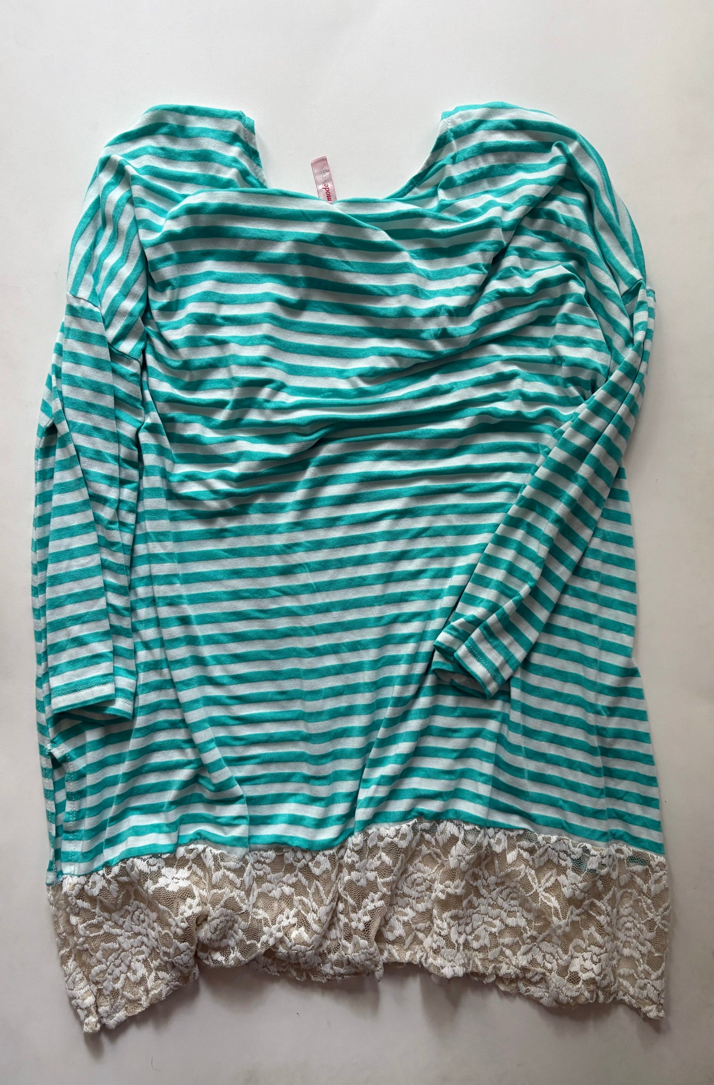 Top Long Sleeve By J MODE In Striped Pattern, Size: 3x