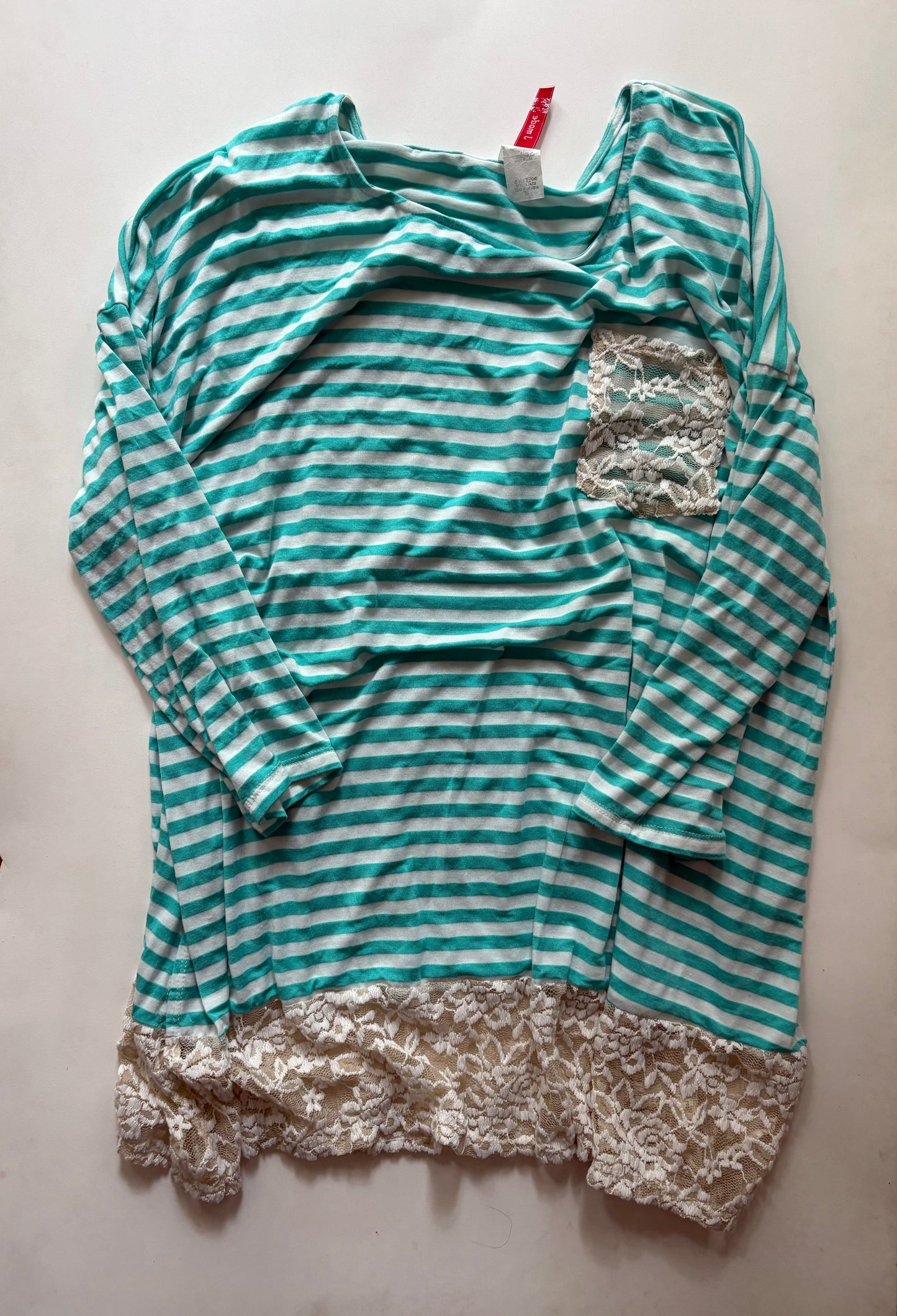 Top Long Sleeve By J MODE In Striped Pattern, Size: 3x