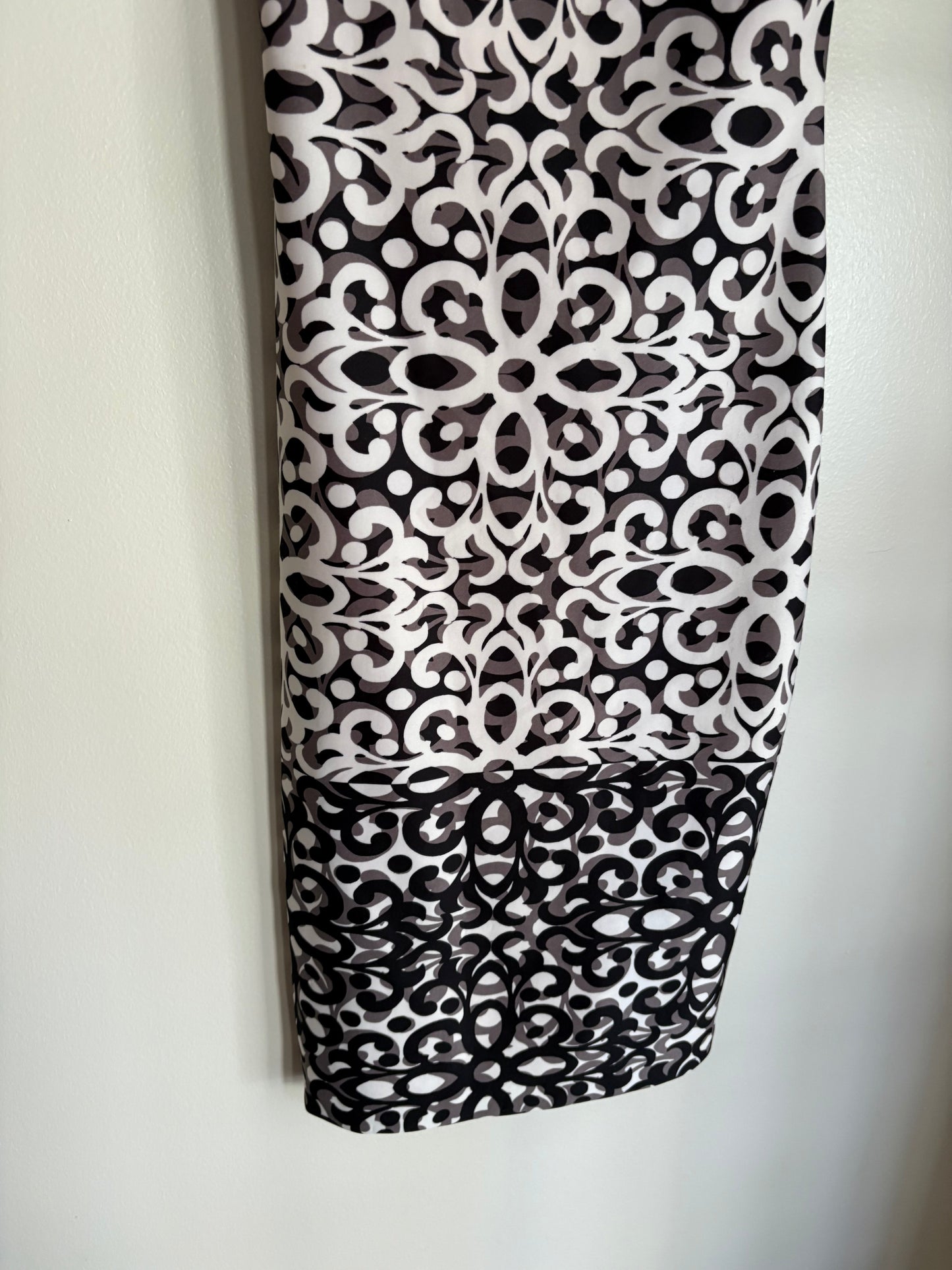 Dress Casual Midi By Vince Camuto In Black & White, Size: Xs