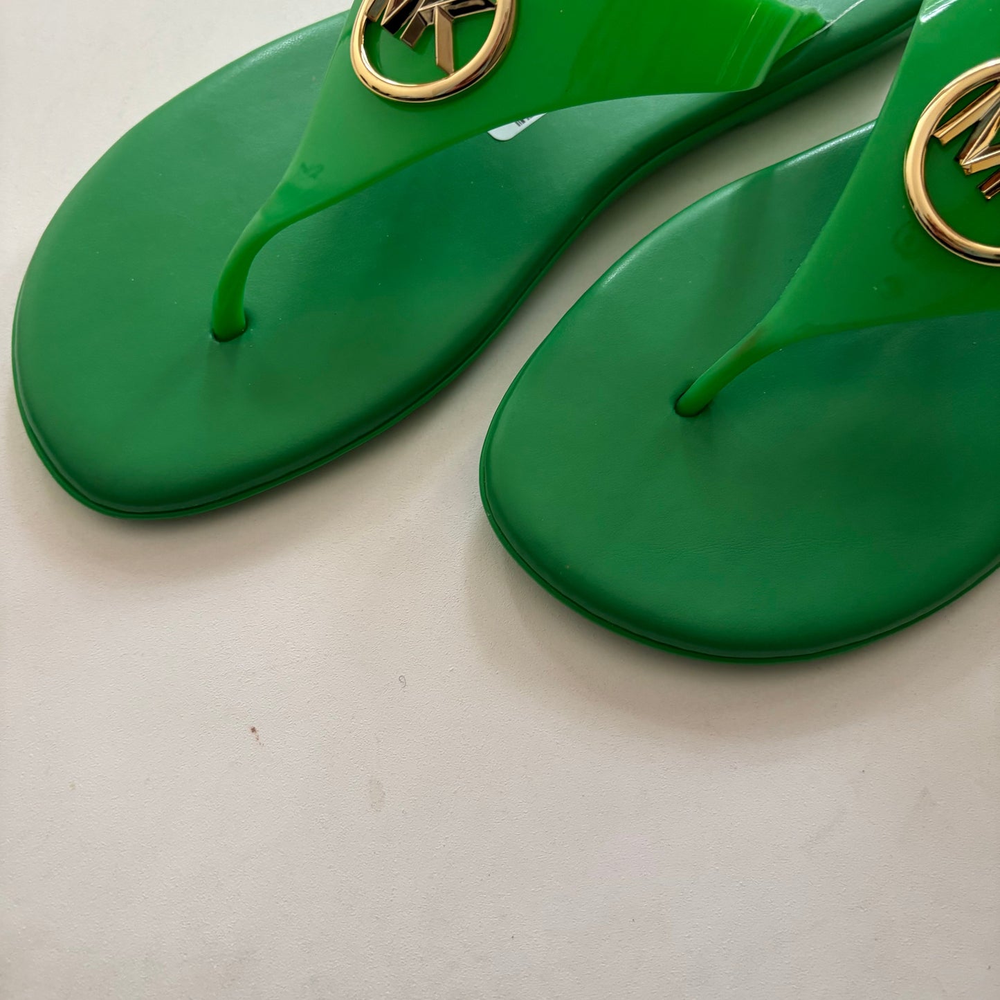 Sandals Flip Flops By Michael Kors In Green, Size: 10