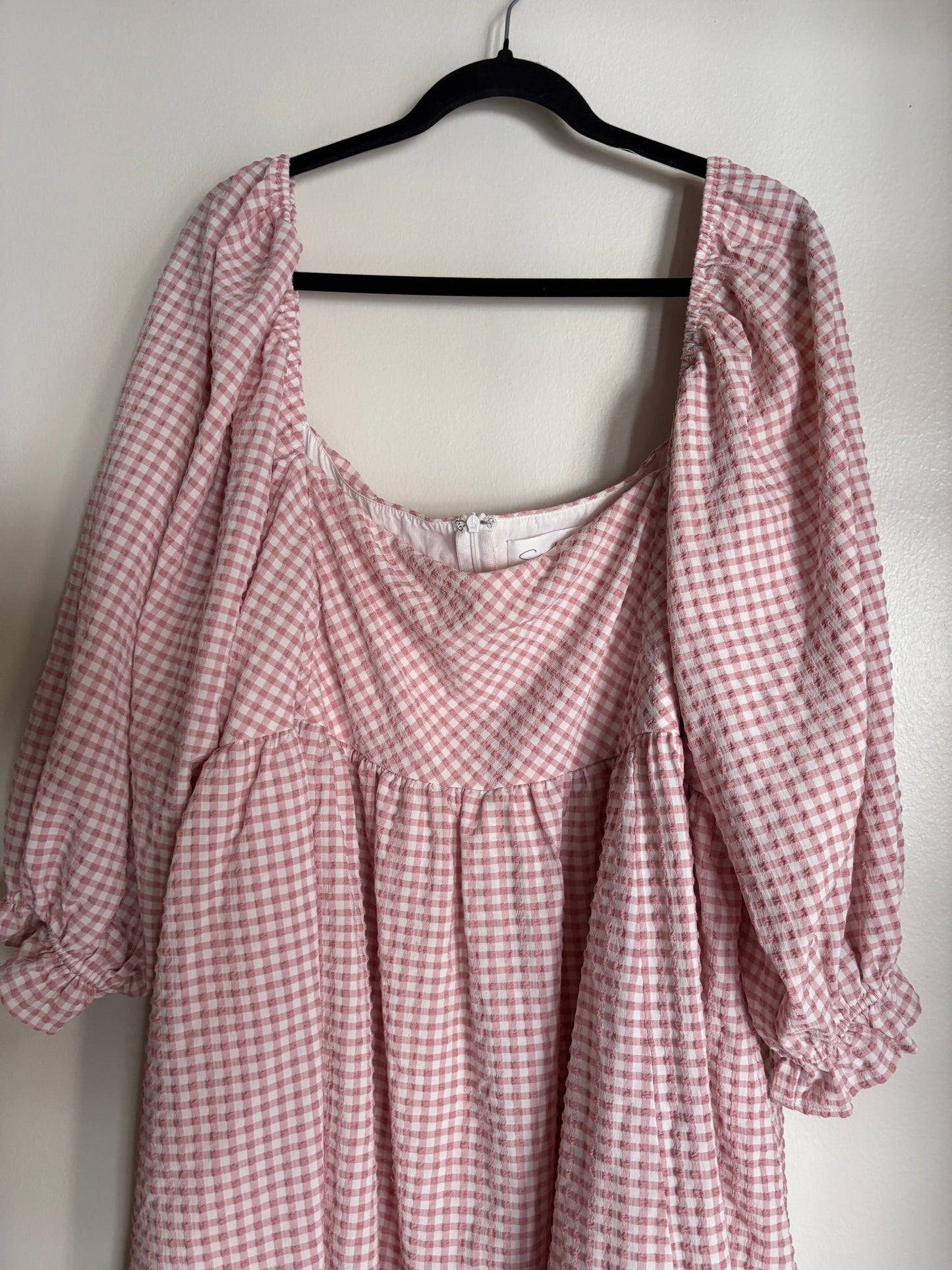 Dress Casual Midi By Sweet Lemon In Checkered Pattern, Size: 3x