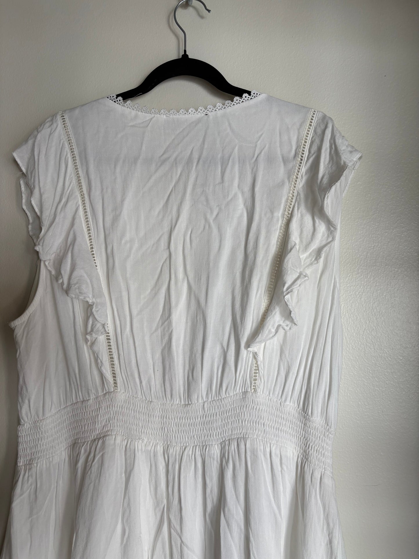 Dress Casual Midi By Andree By Unit In White, Size: 3x