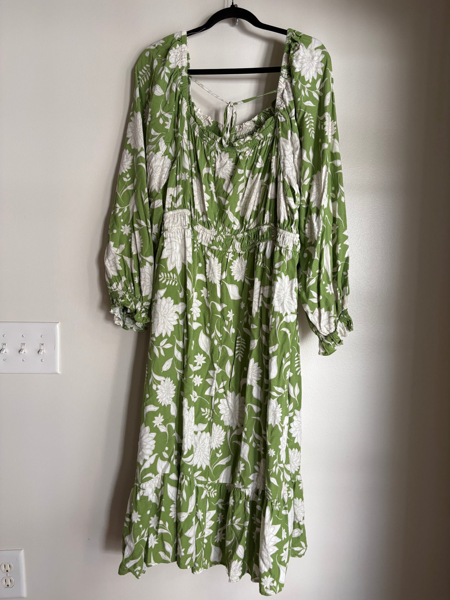 Dress Casual Maxi By Ava & Viv In Green, Size: 3x