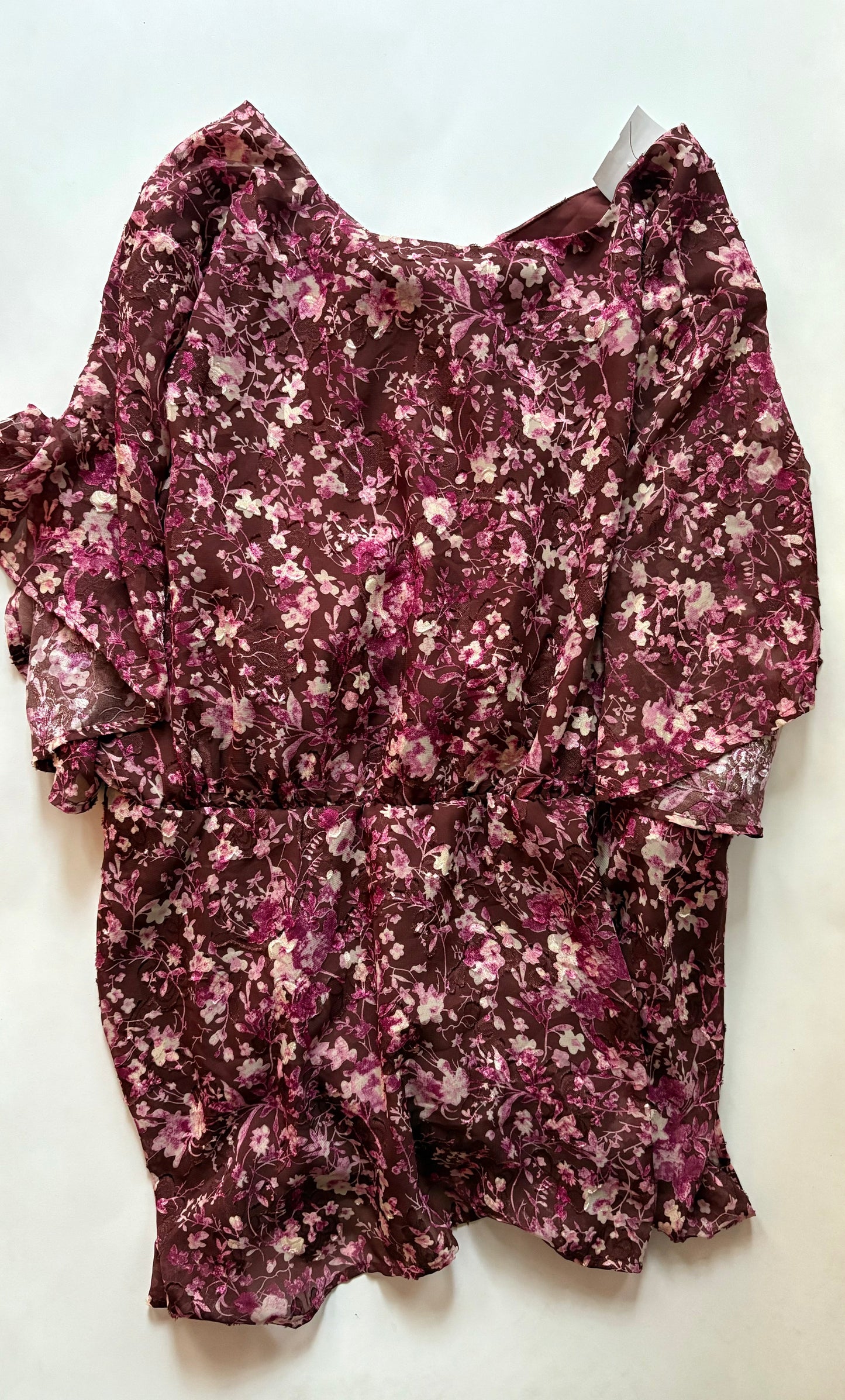 Top Short Sleeve By Cmc In Floral Print, Size: 3x