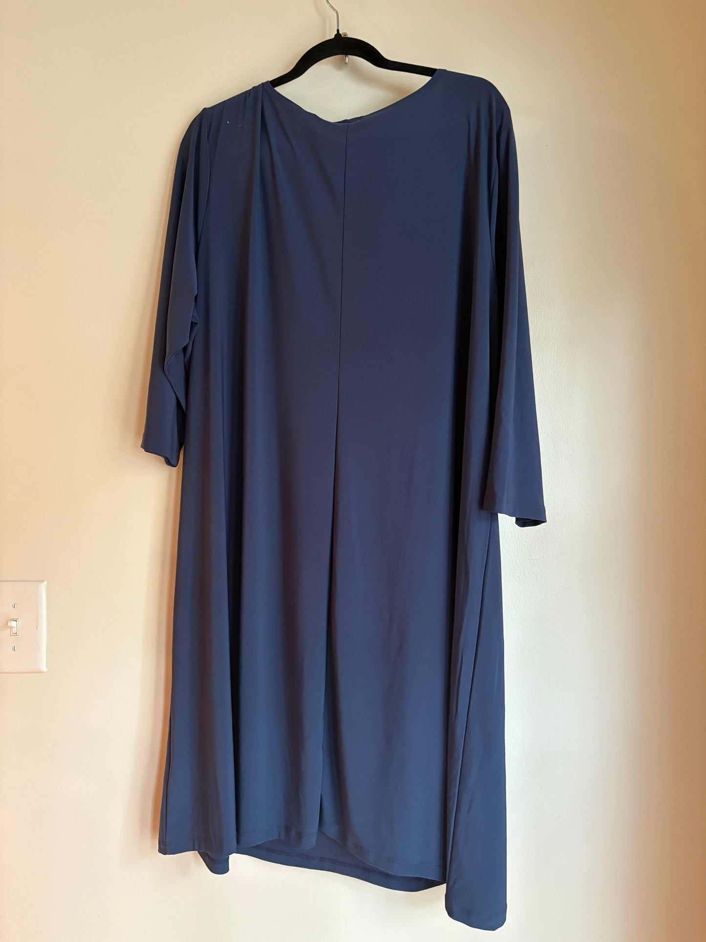 Dress Casual Midi By Clothes Mentor In Blue, Size: 2x