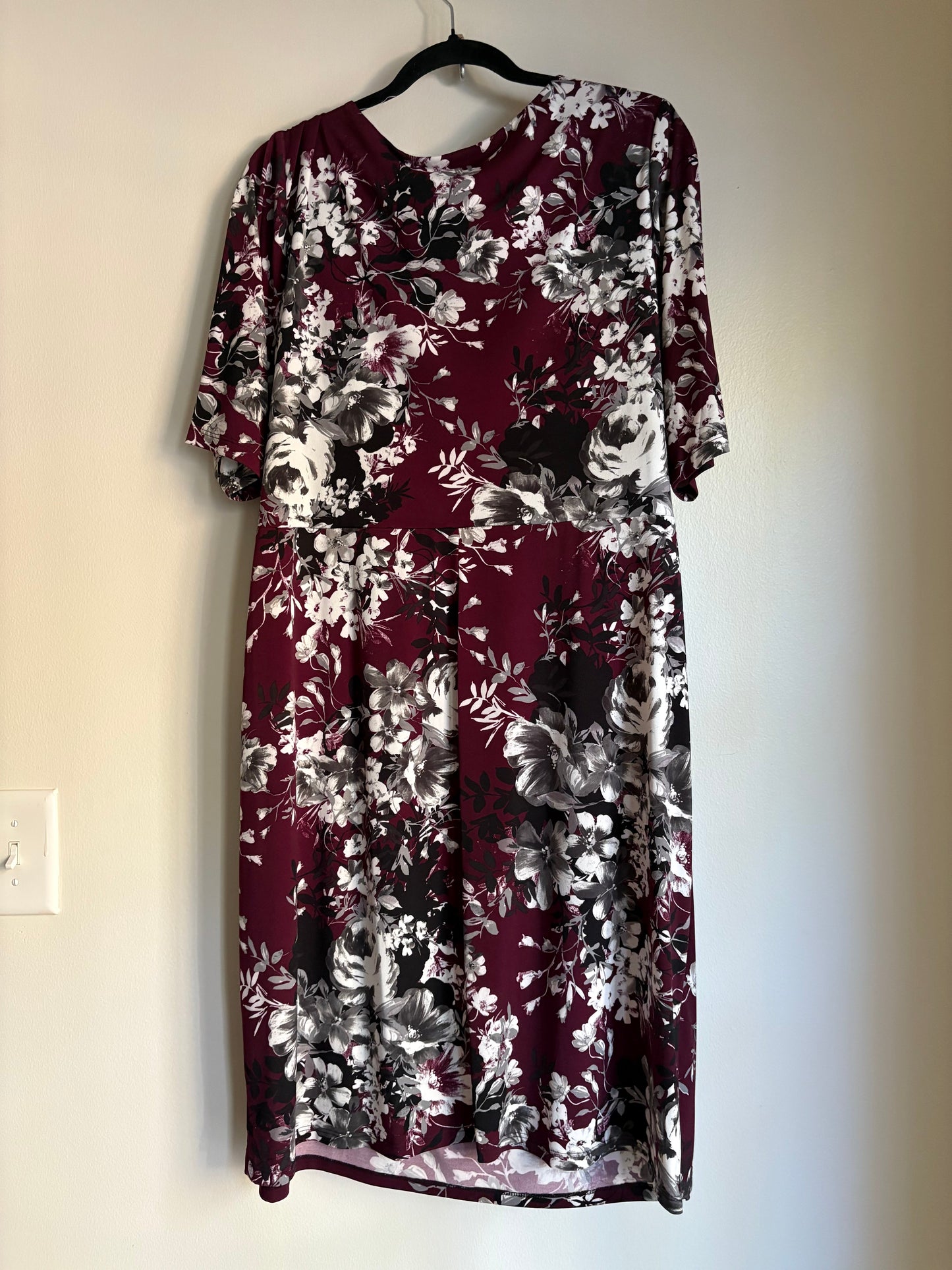 Dress Work By Connected Apparel In Floral Print, Size: 1x