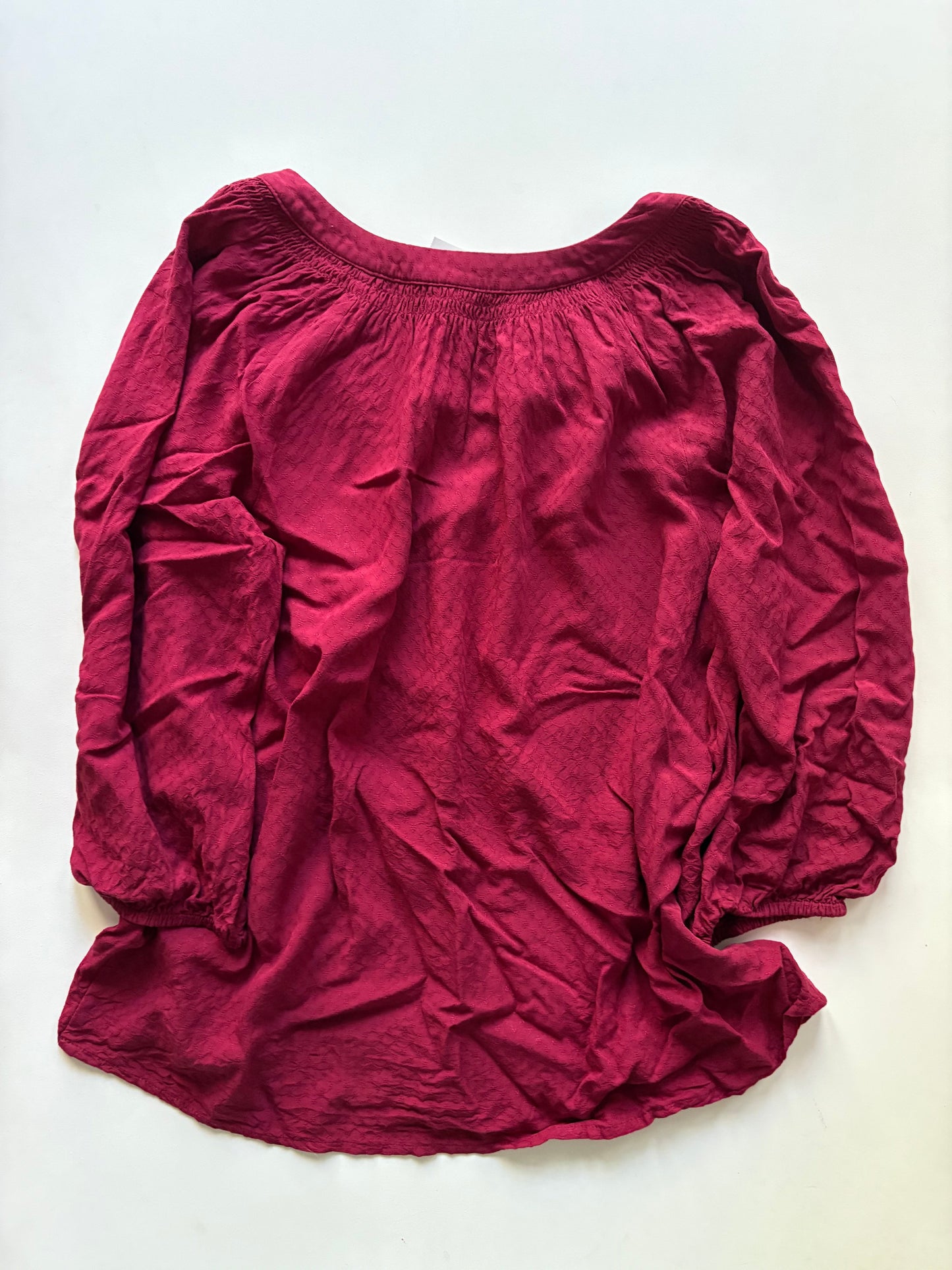 Top Long Sleeve By Crown And Ivy In Red, Size: S