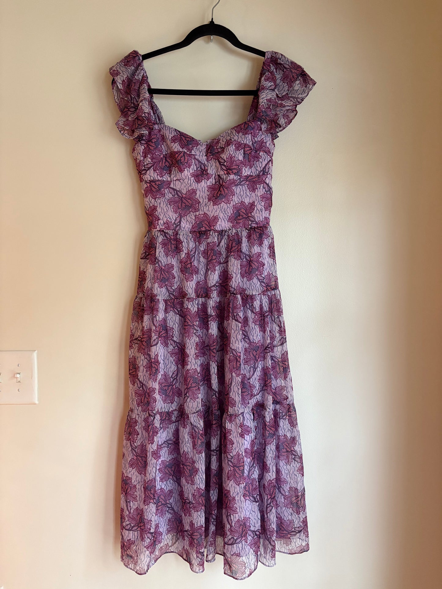 Dress Casual Midi By Amanda Uprichard In Floral Print, Size: Xs