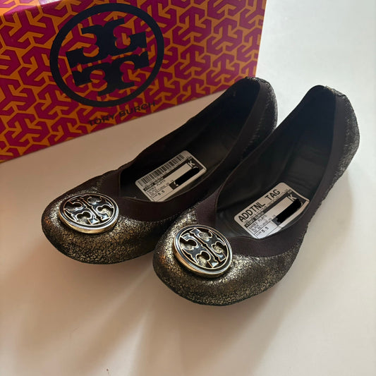 Shoes Flats By Tory Burch In Black, Size: 5.5